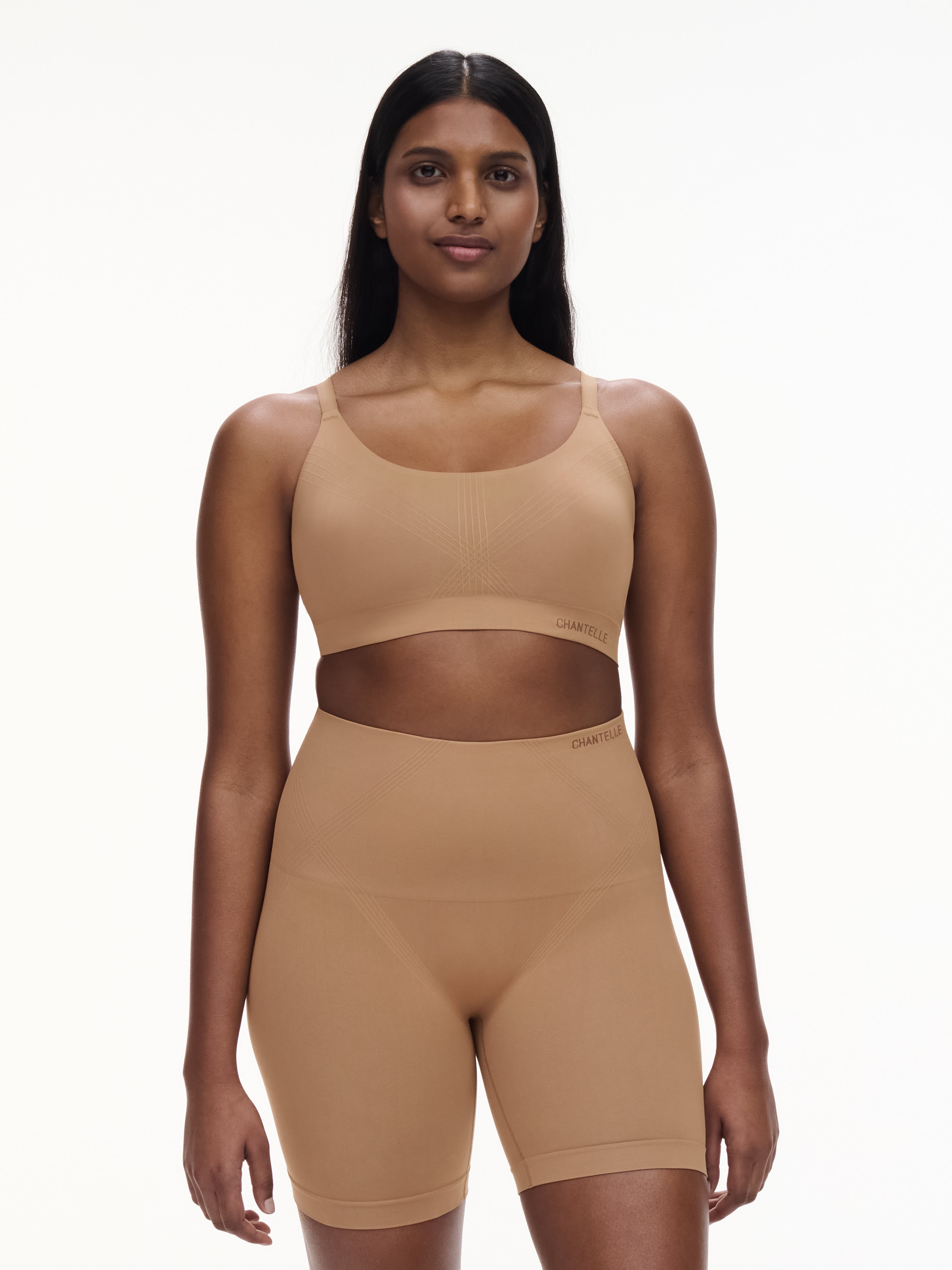 Supportive wireless shaping bra CHANTELLE Brown