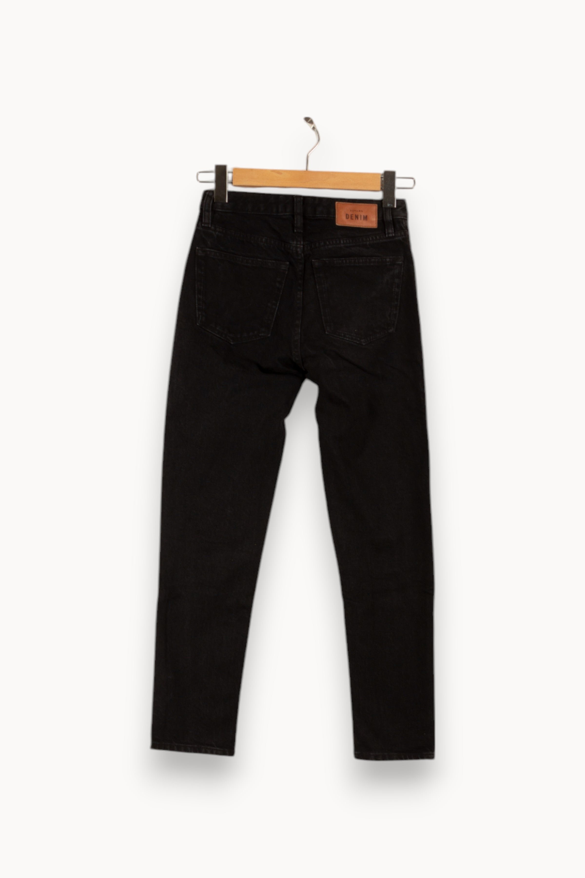 Cropped slim jeans with studs SEZANE - Seconde main Black
