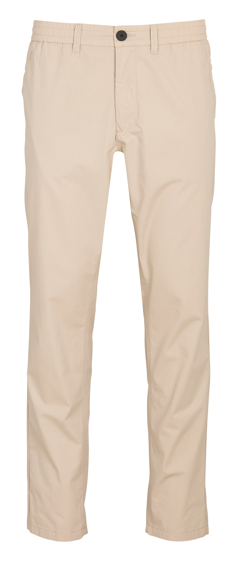 Rechte broek van biokatoen KNOWLEDGE COTTON APPAREL Beige