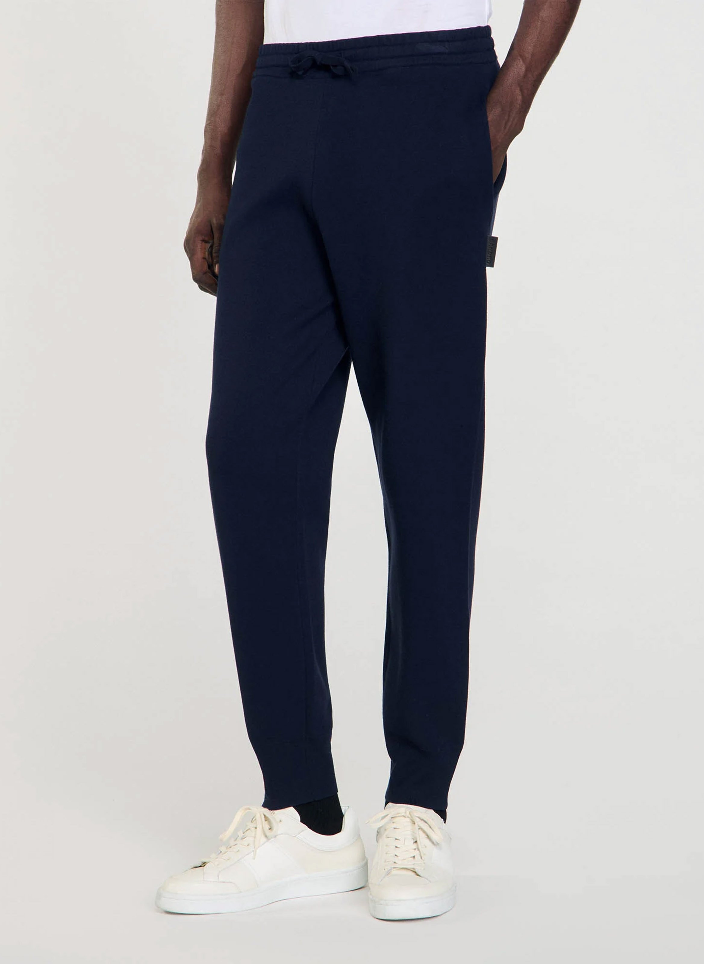 Knit track pants SANDRO Blue