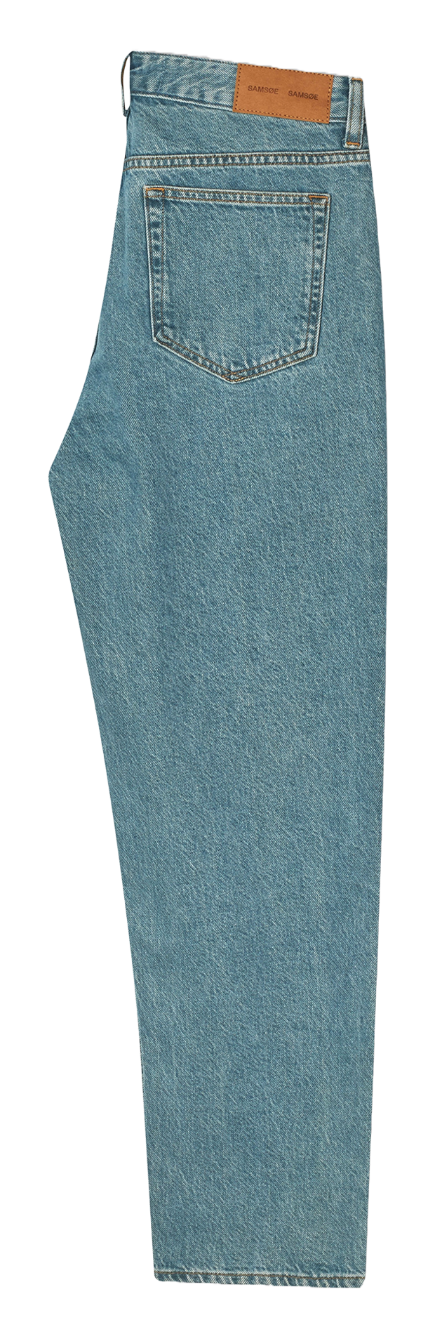 Jean droit en coton bio SAMSOE SAMSOE Bleu