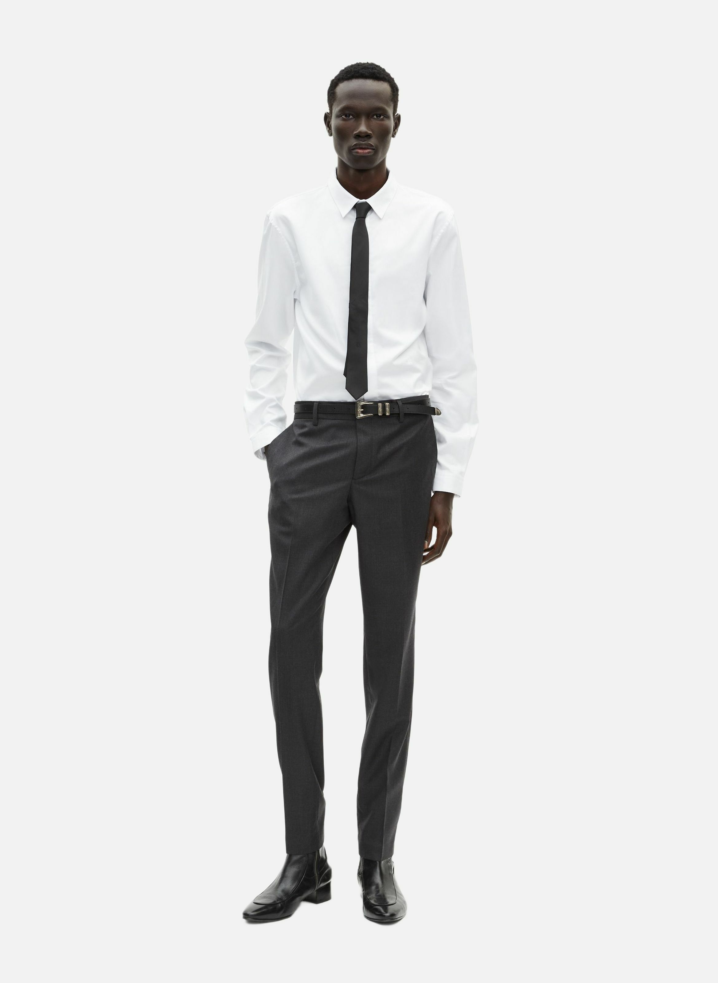 Tailored wool suit trousers THE KOOPLES Grey