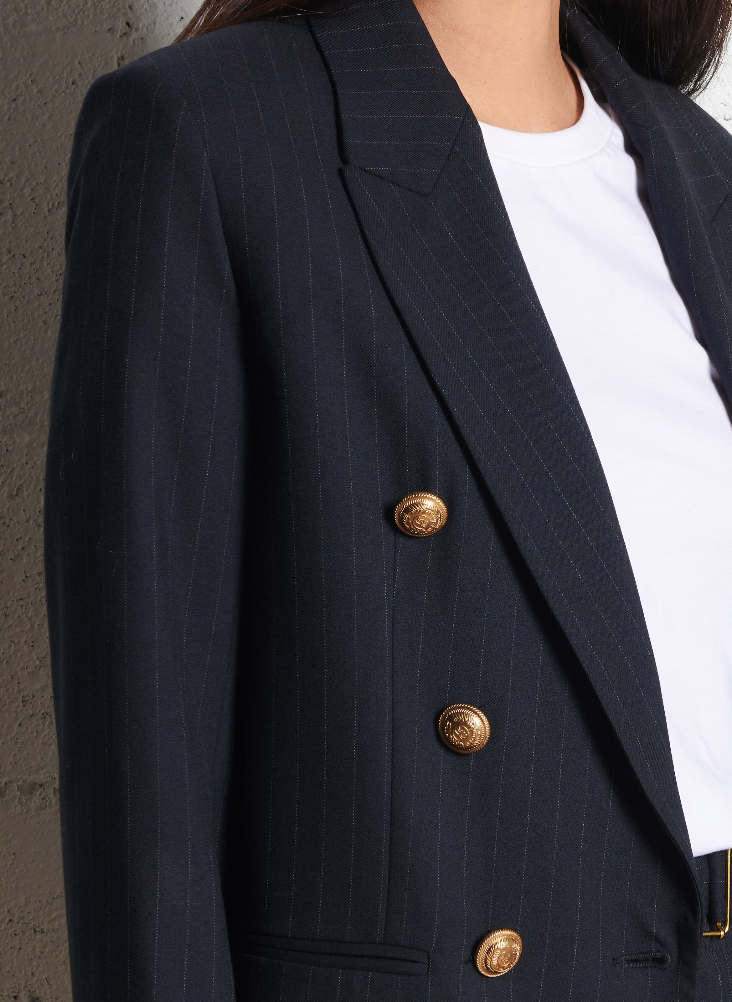 Striped suit jacket IKKS Blue