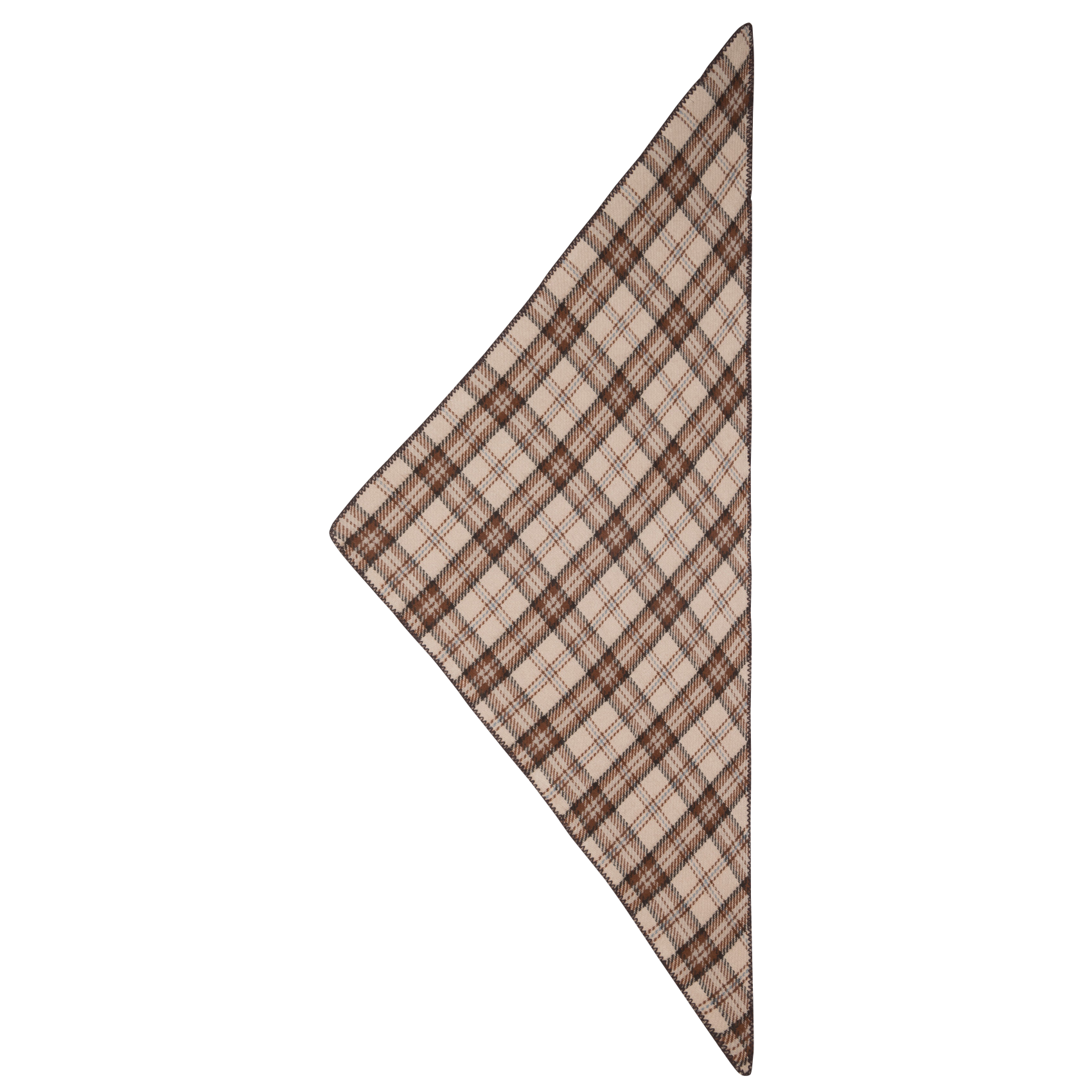 Checkered scarf MAISON 123 Brown