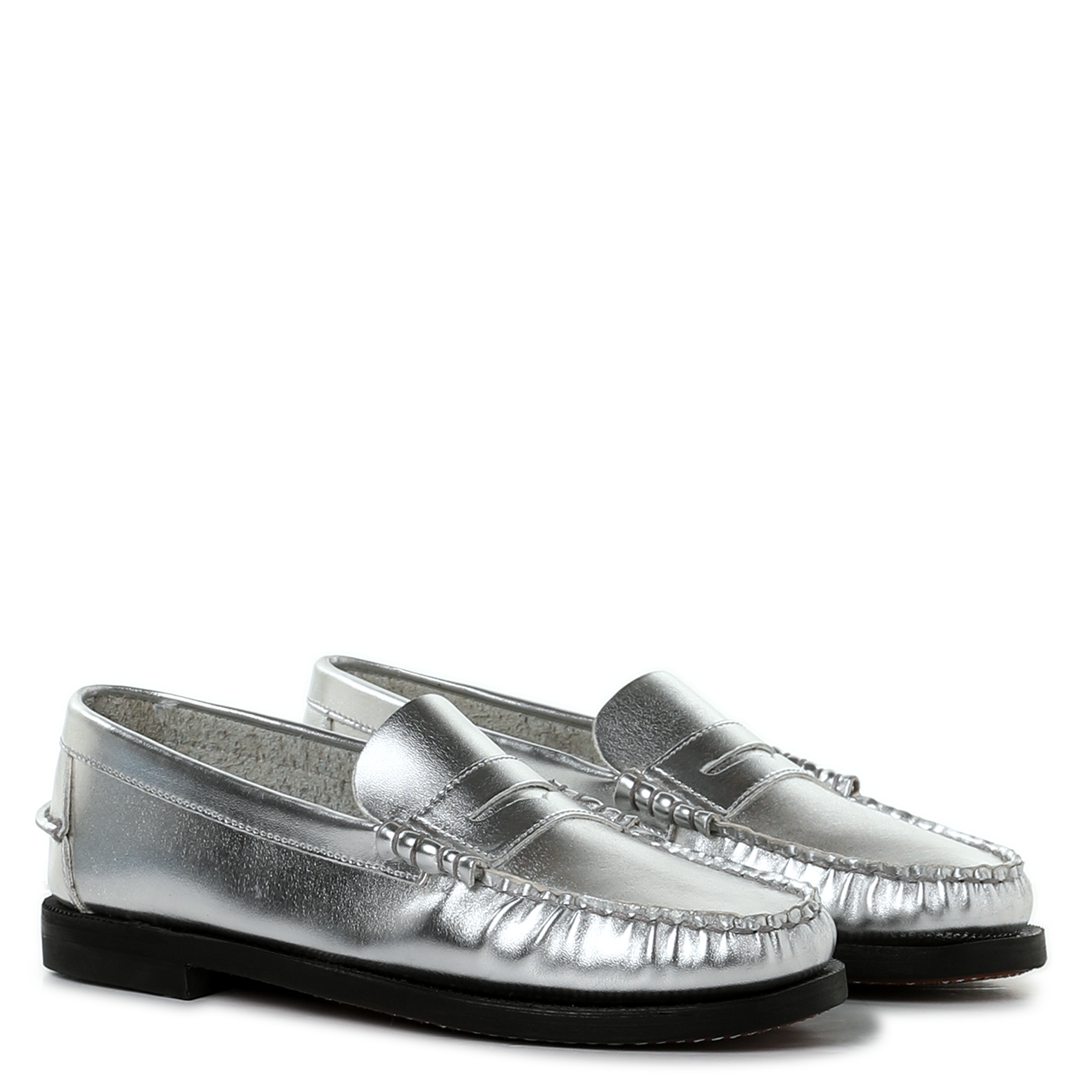 Mocassins à bout rond SEBAGO Argent