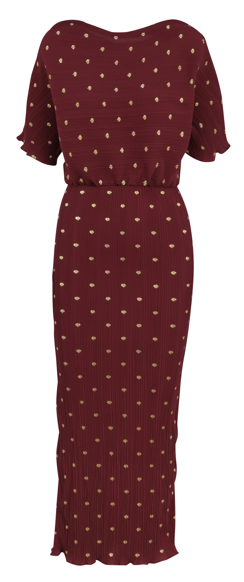 Robe longue col bateau  NEVER FULLY DRESSED Rouge