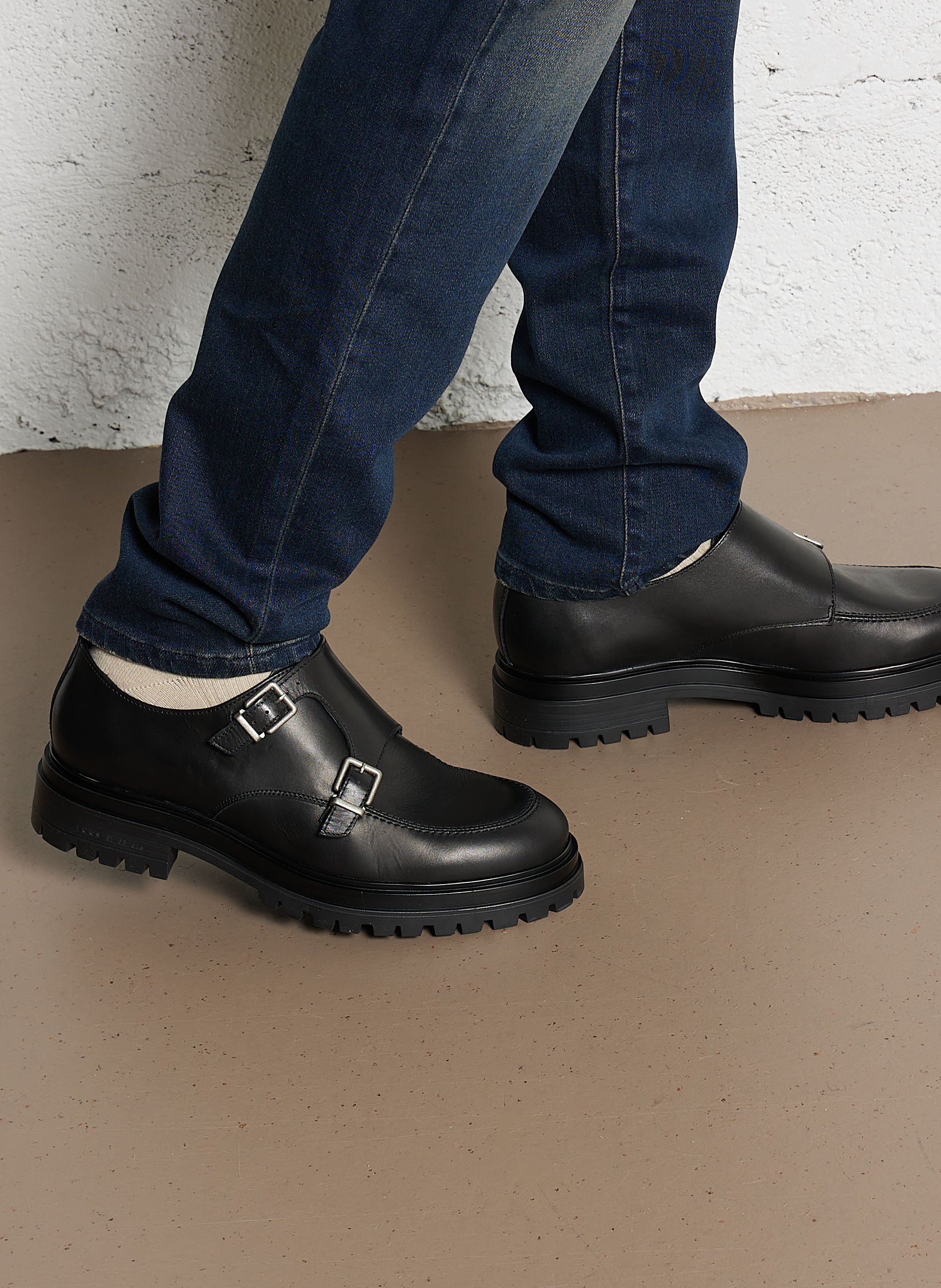 Arthus leather Derby shoes  IKKS Black