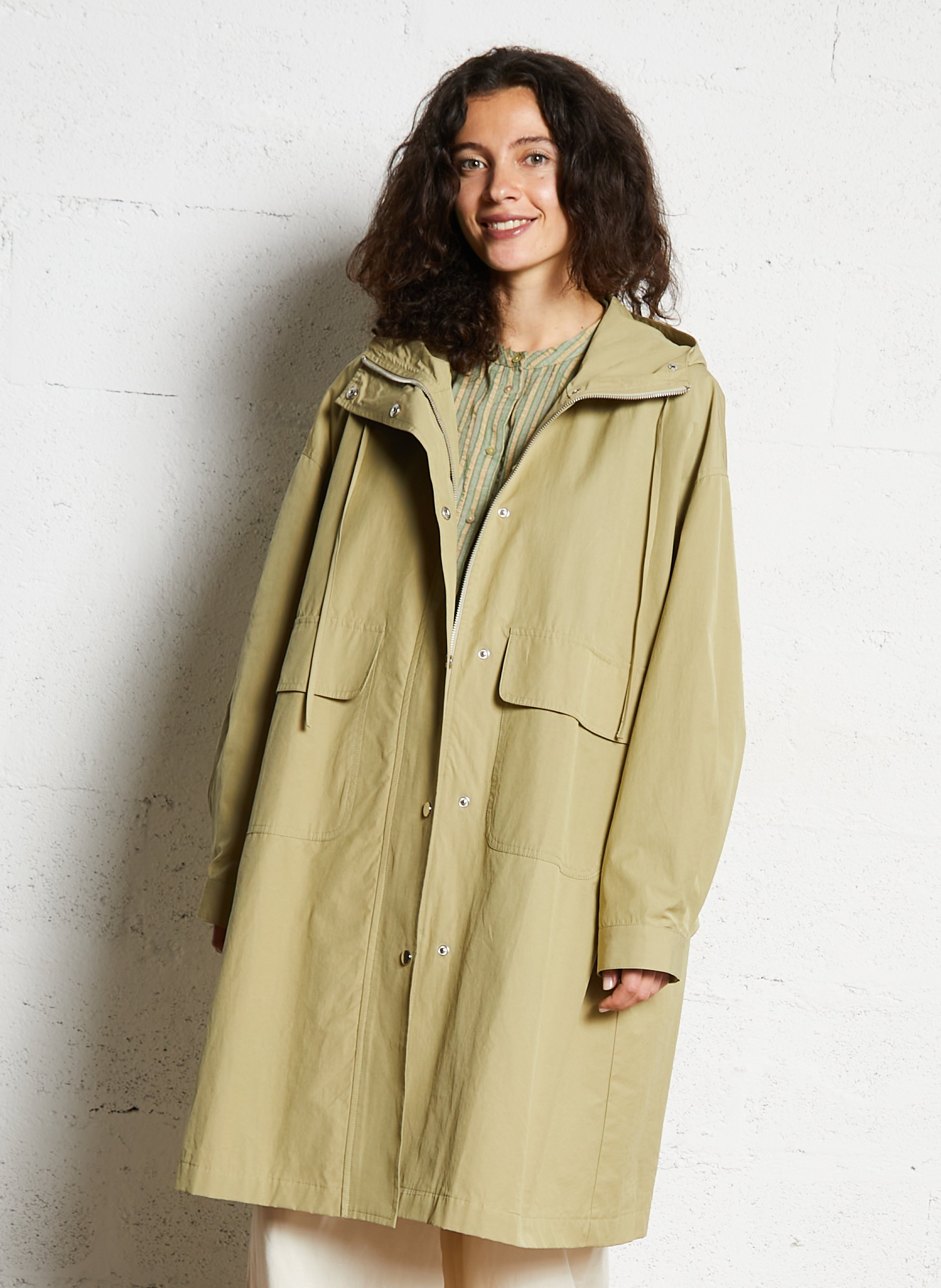 Oversize-Kapuzenparka JC SOPHIE Khaki