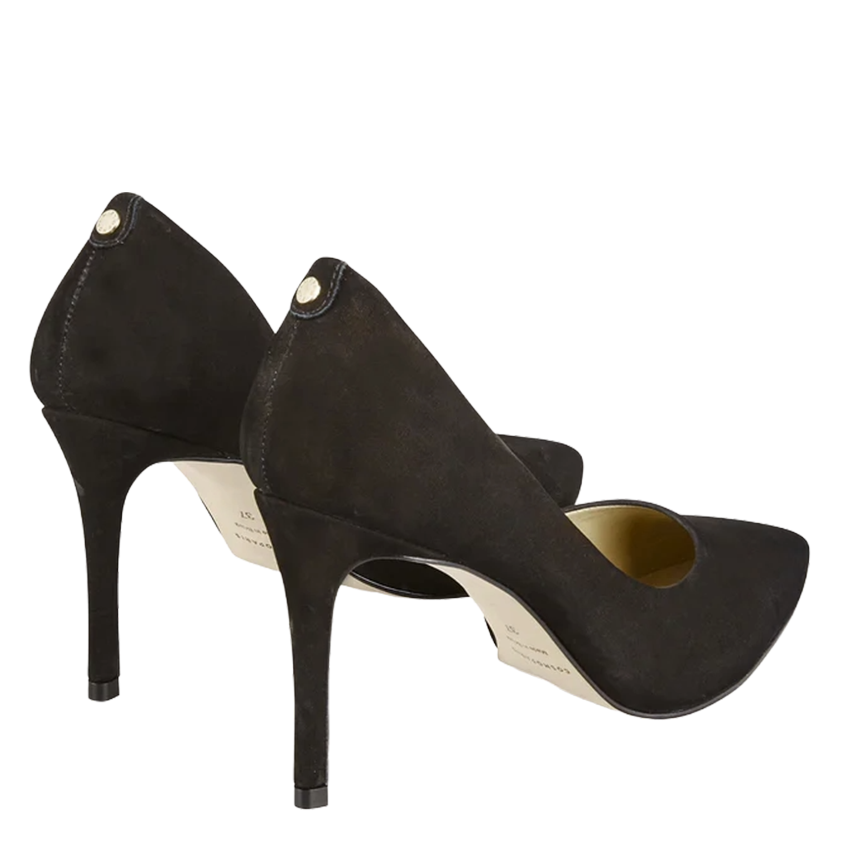 Stiletto heels in leather COSMOPARIS Black