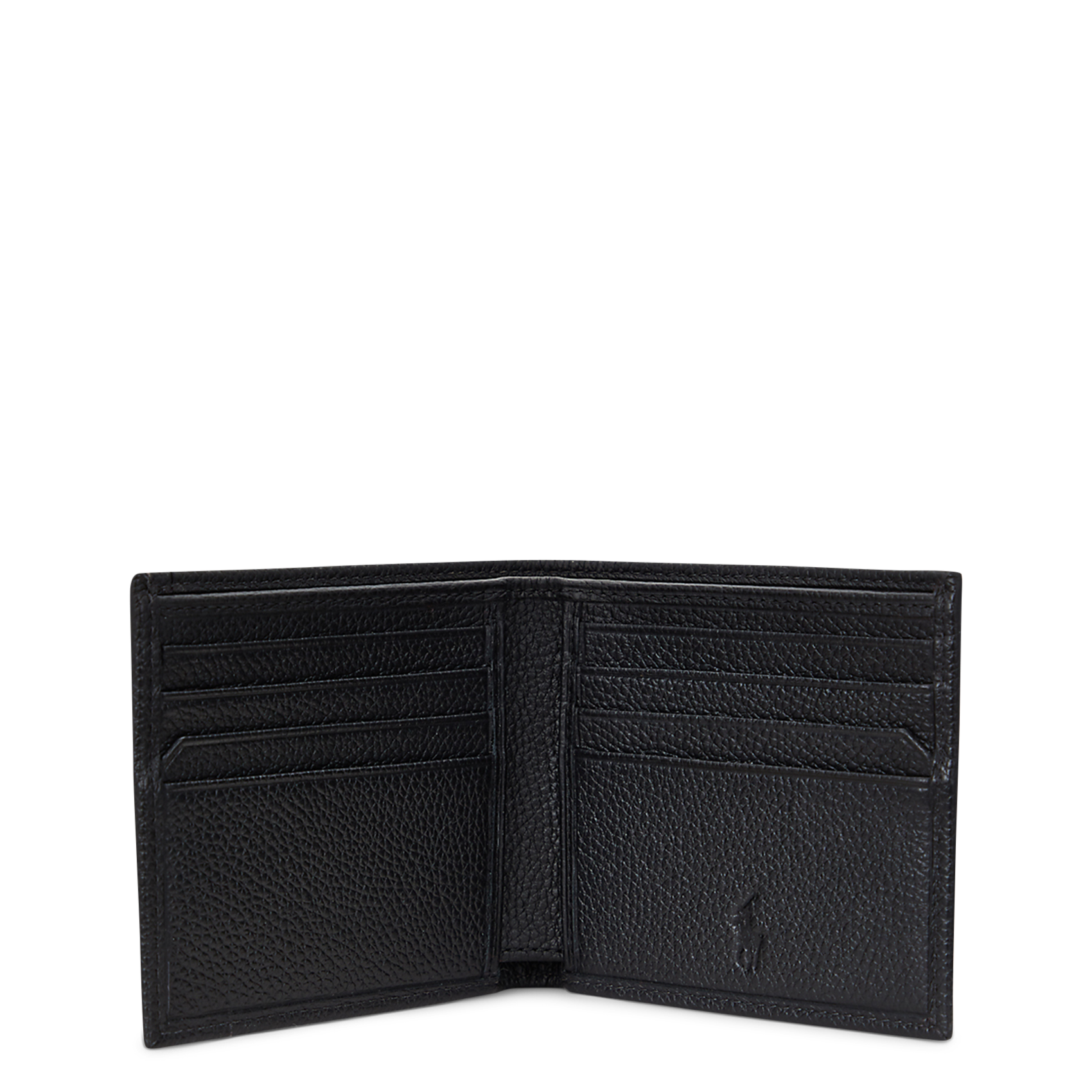 Portefeuille en cuir grainé POLO RALPH LAUREN Noir