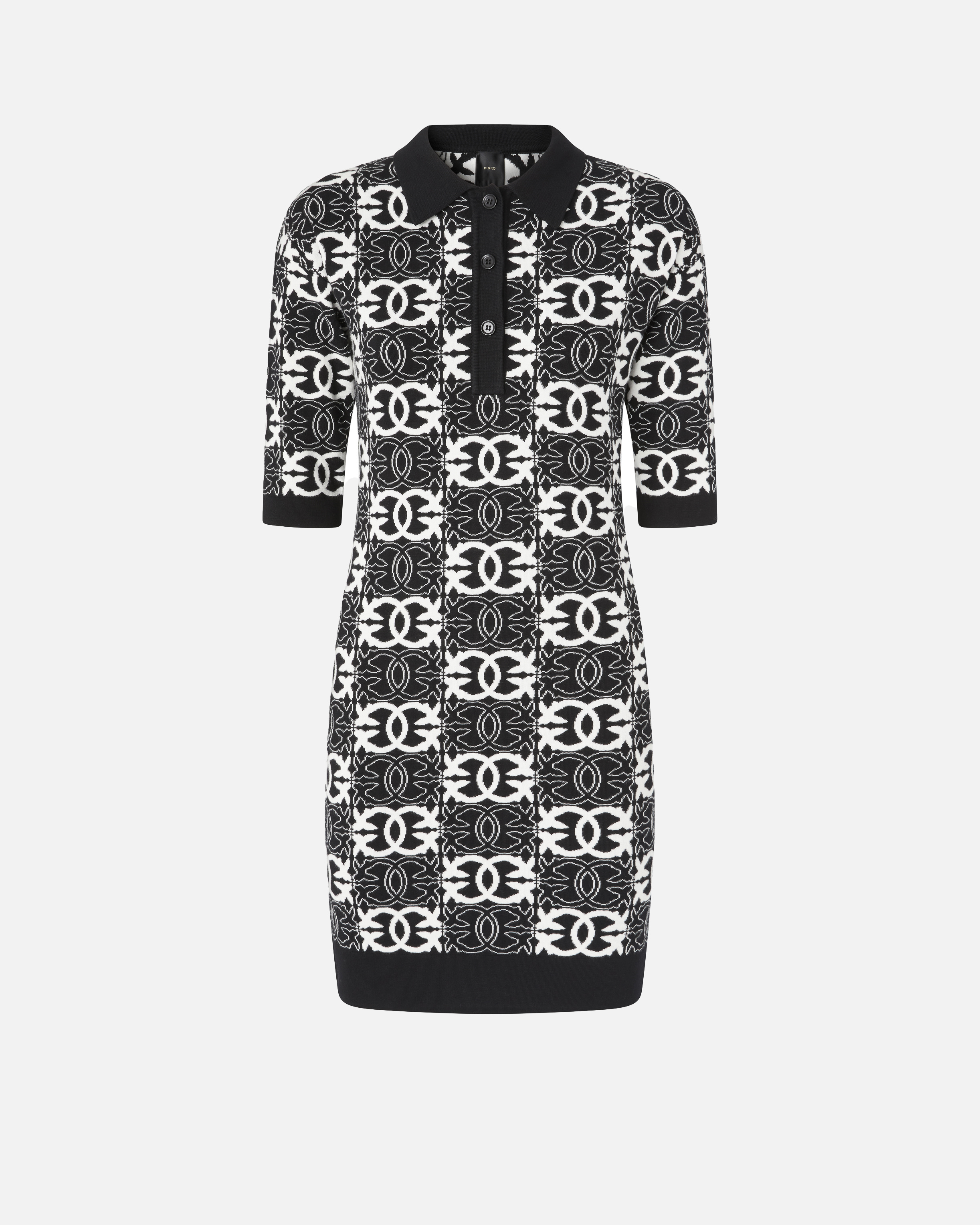 Love Birds logo dress PINKO Multicolored