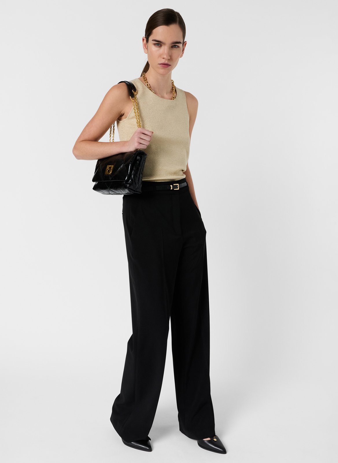 Sleeveless Sequined Sweater GERARD DAREL Yellow