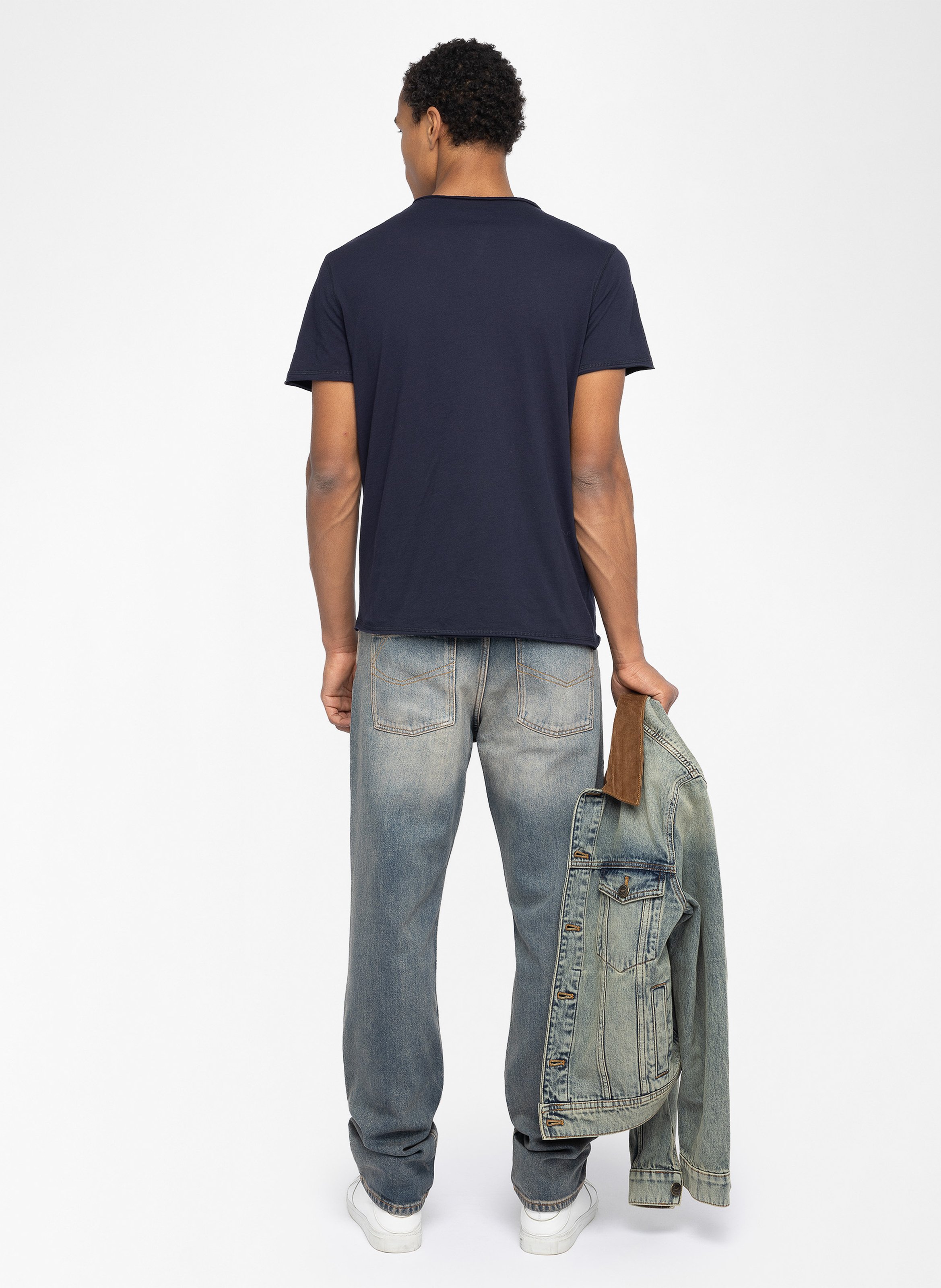 Regular-fit round-neck cotton T-shirt ZADIG&VOLTAIRE Blue