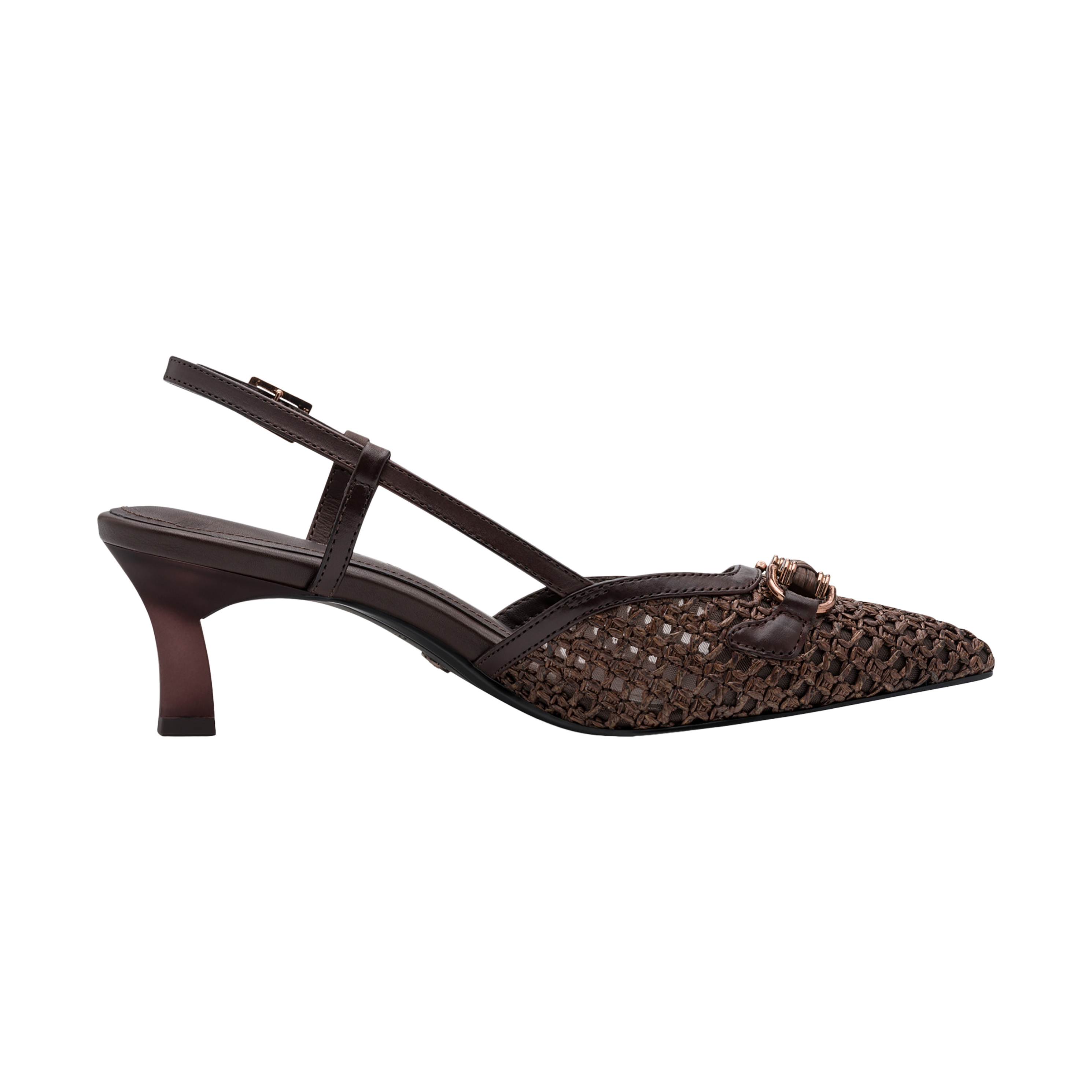 Leather high-heeled pumps TAMARIS Brown