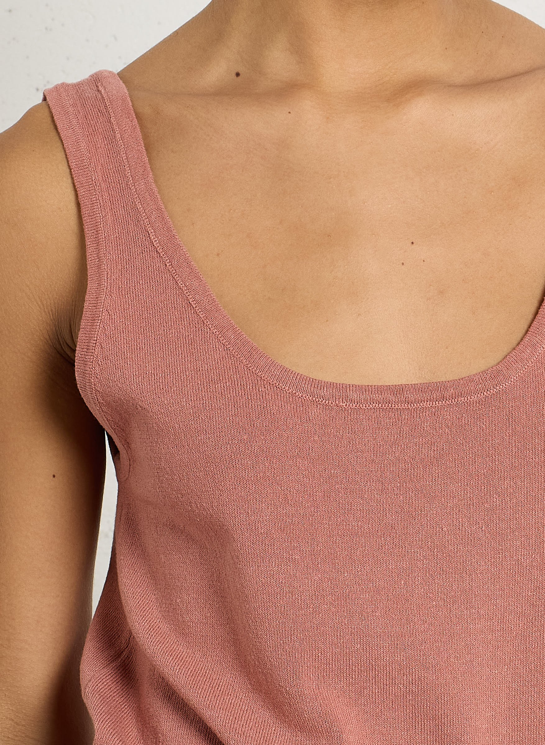 Débardeur droit en maille LA PETITE ETOILE Rose