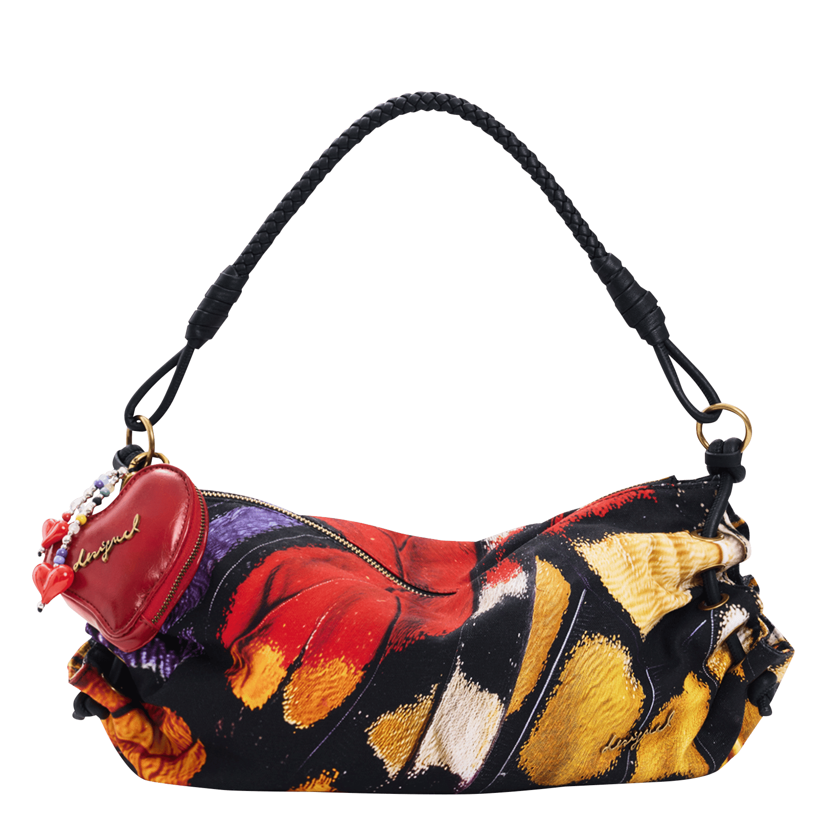 Sac porté épaule zippé imprimé DESIGUAL Multicolore