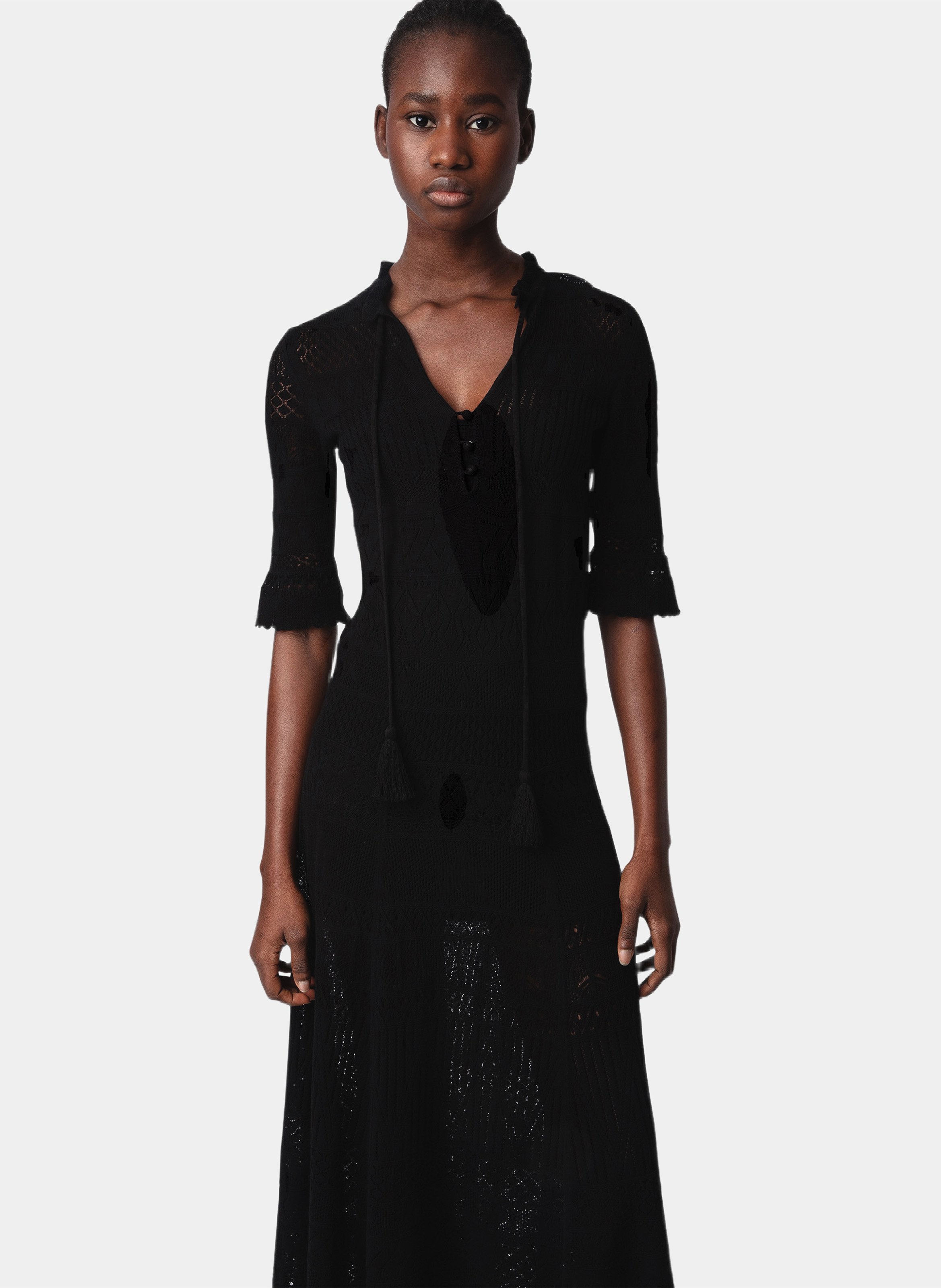 Long crochet dress ZADIG&VOLTAIRE Black