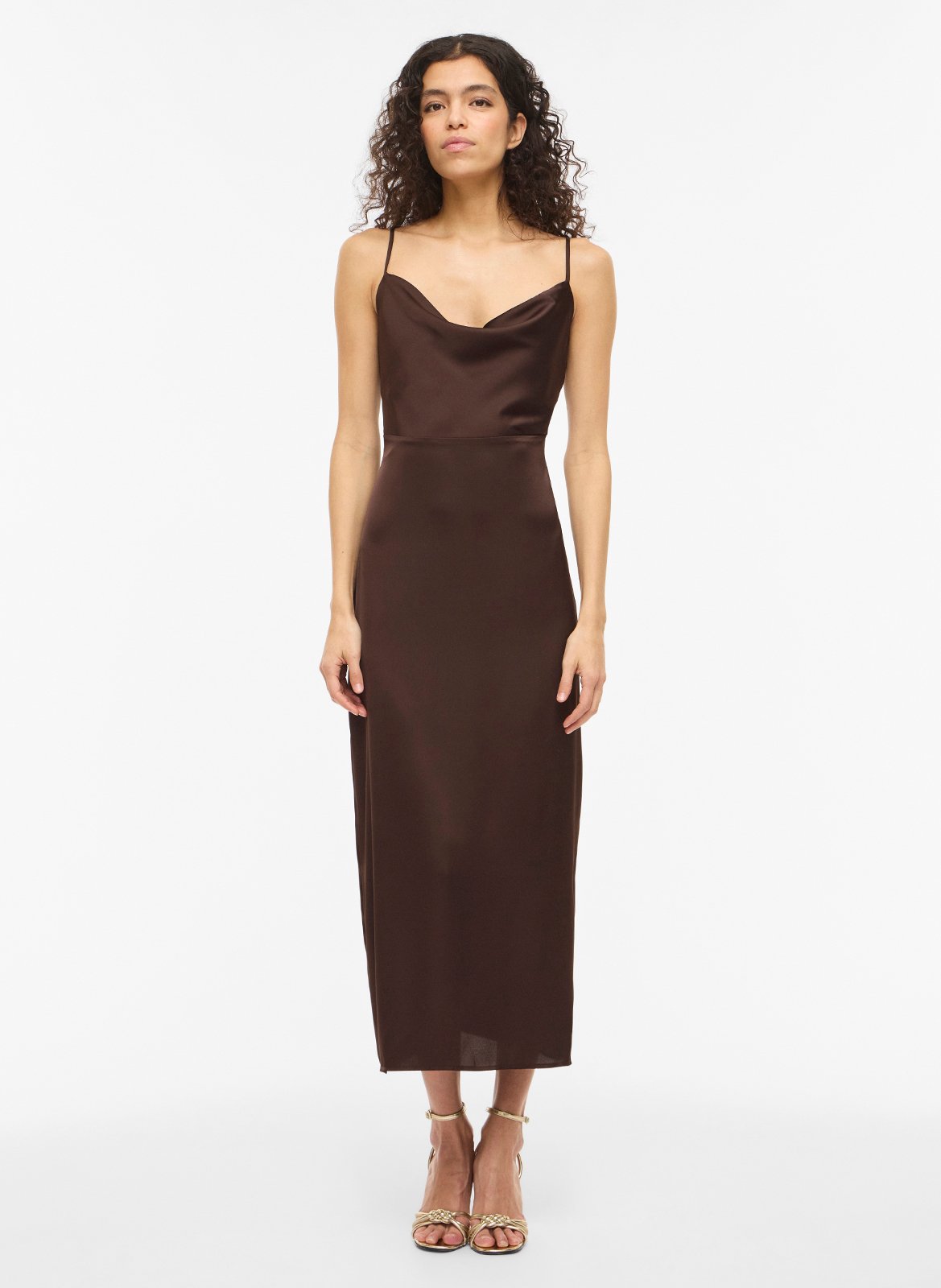 Robe longue satinée VILA