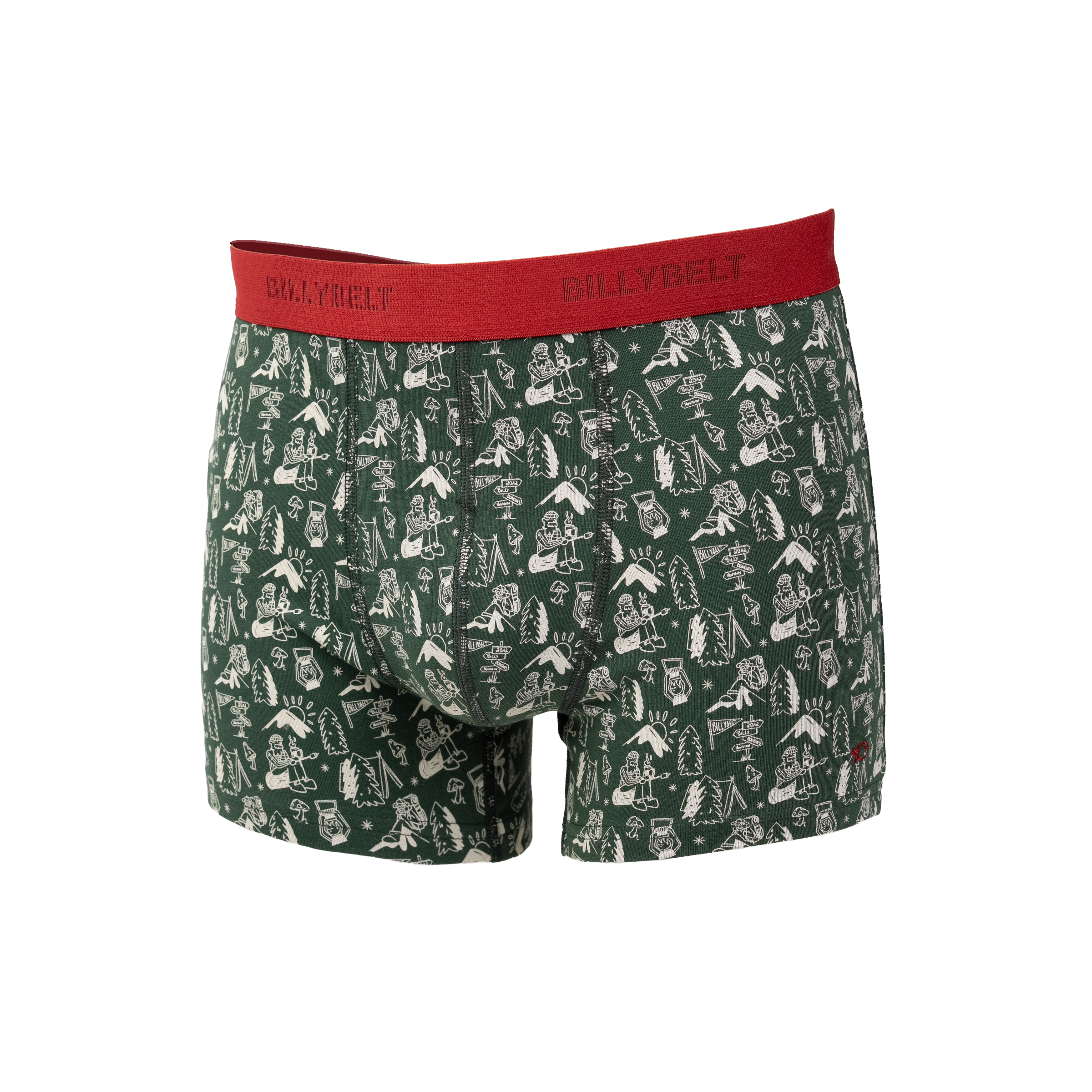 Organic cotton boxers BILLYBELT Green