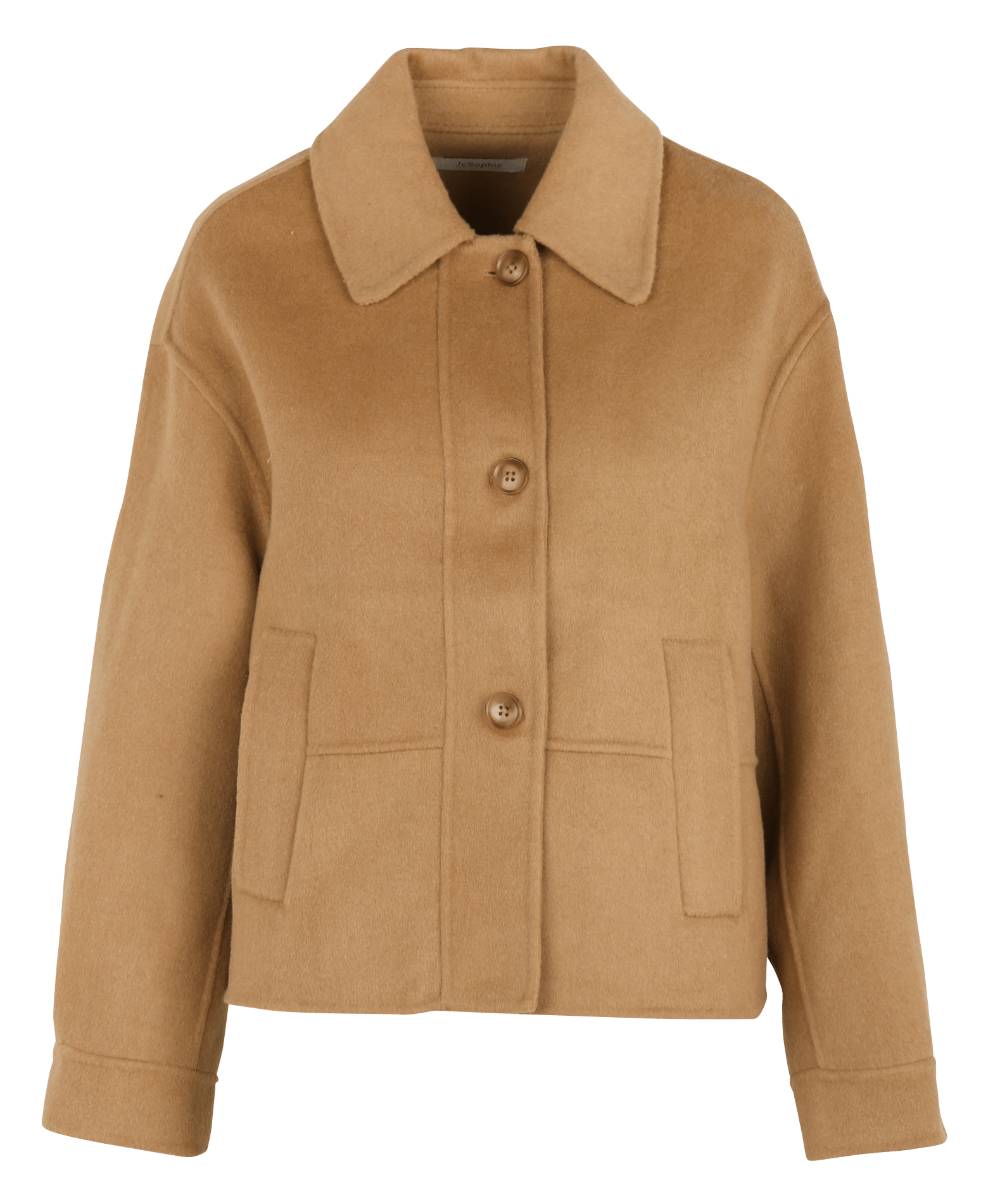 Veste en laine mélangée JC SOPHIE Marron