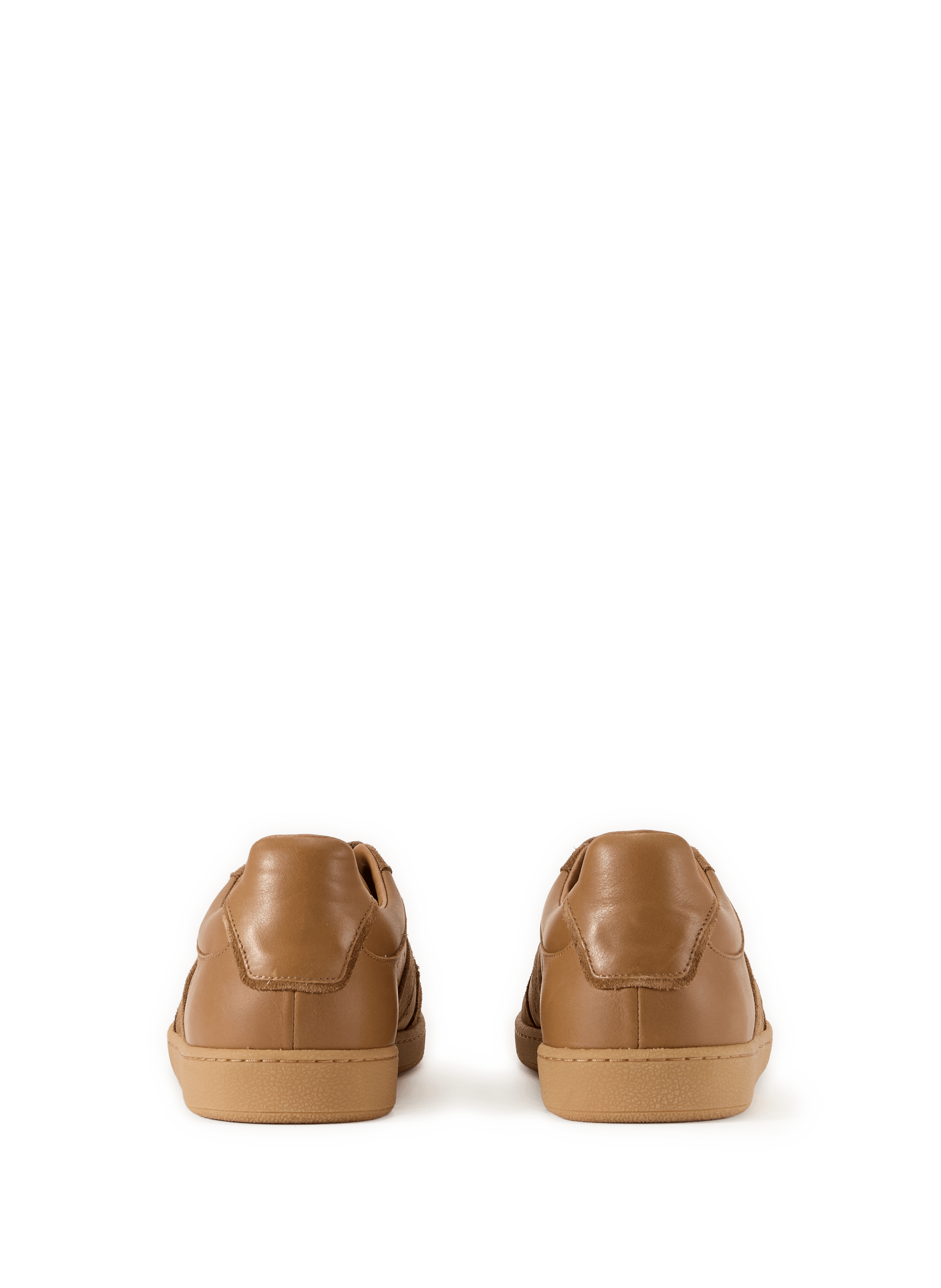 Leather and cotton blend saloon sneakers SAISON 1865 Brown