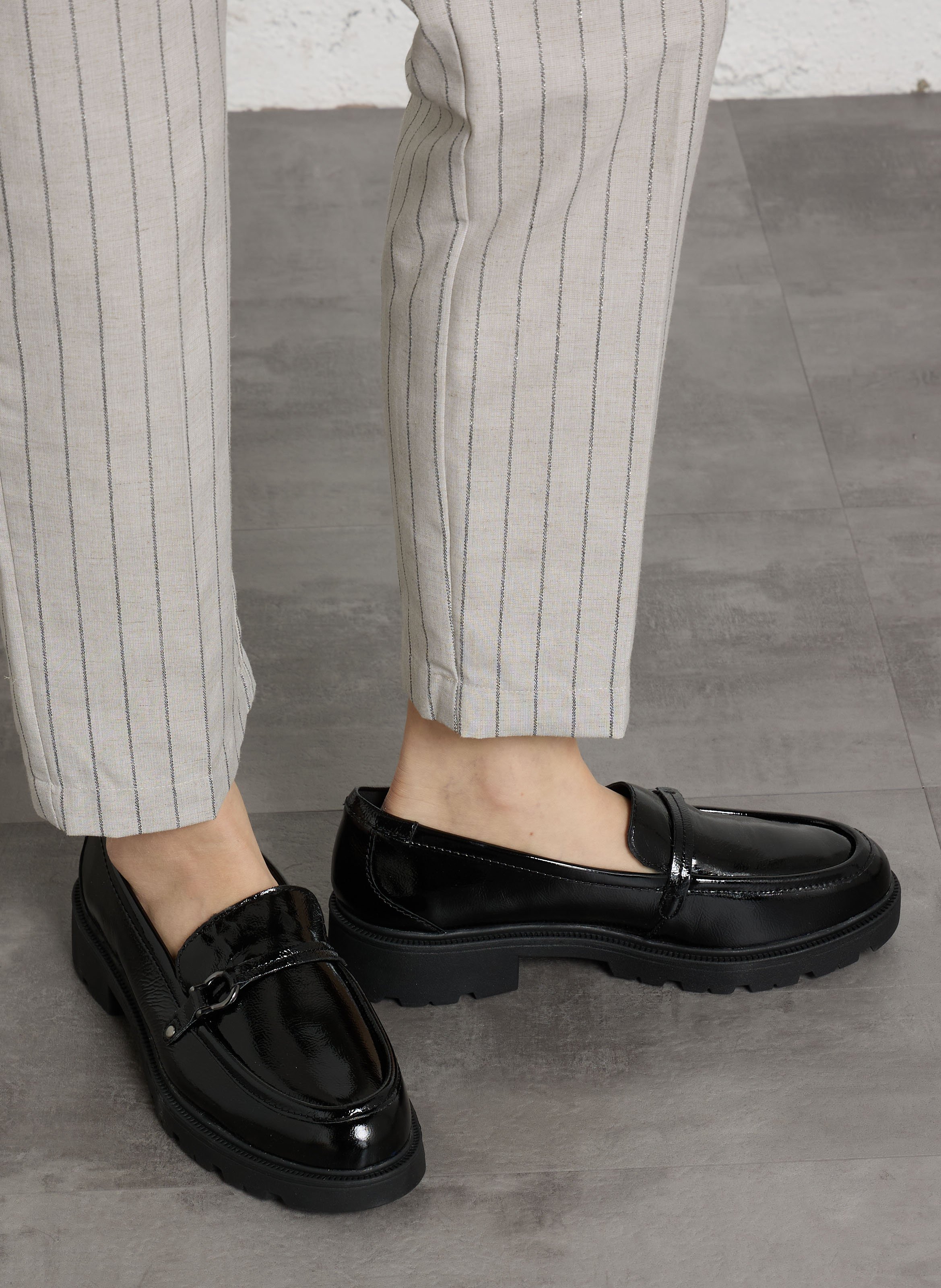 Mokassins aus Lackleder CLARKS Schwarz