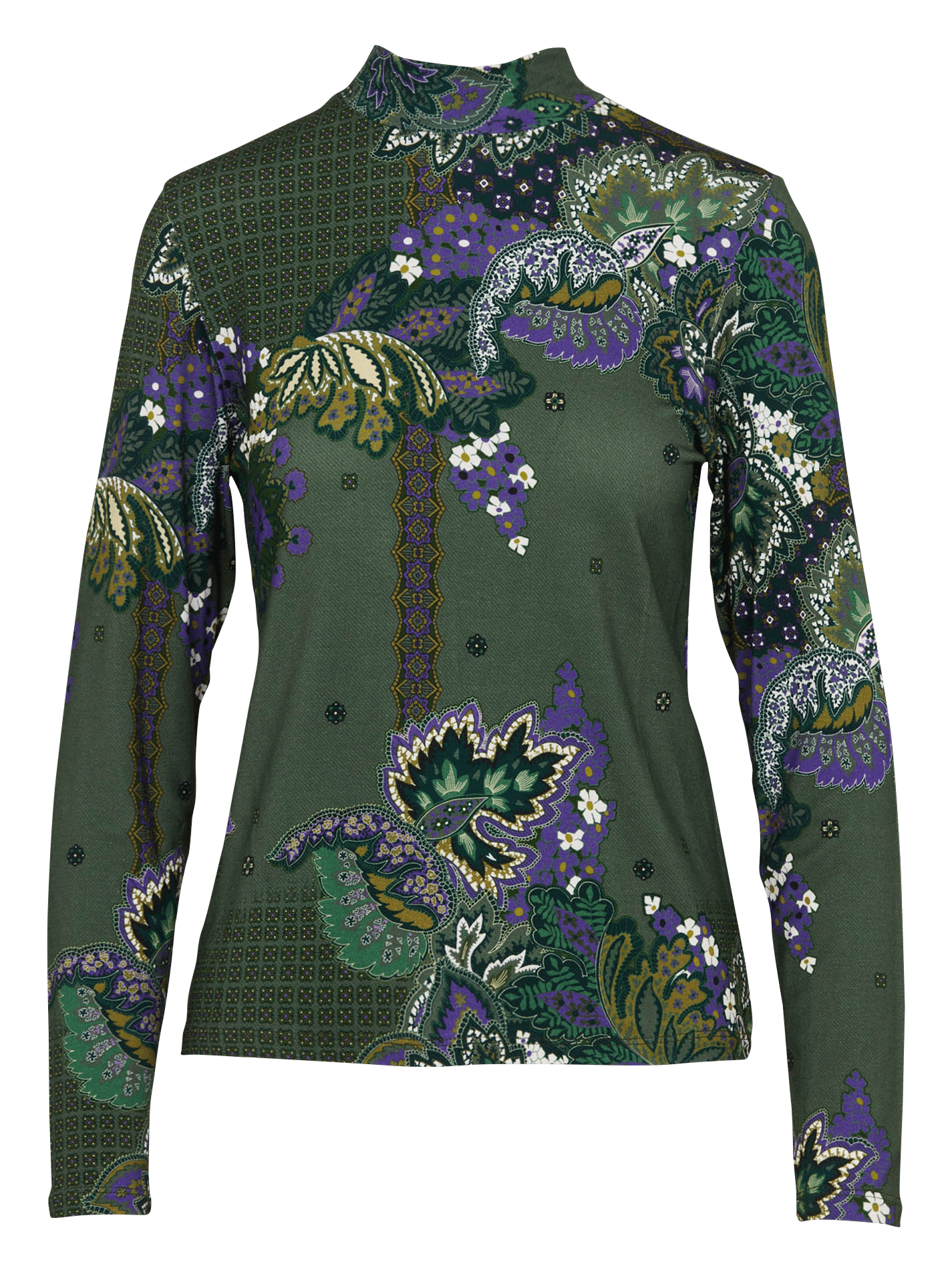 Langarmshirt mit Print und Stehkragen LA FEE MARABOUTEE