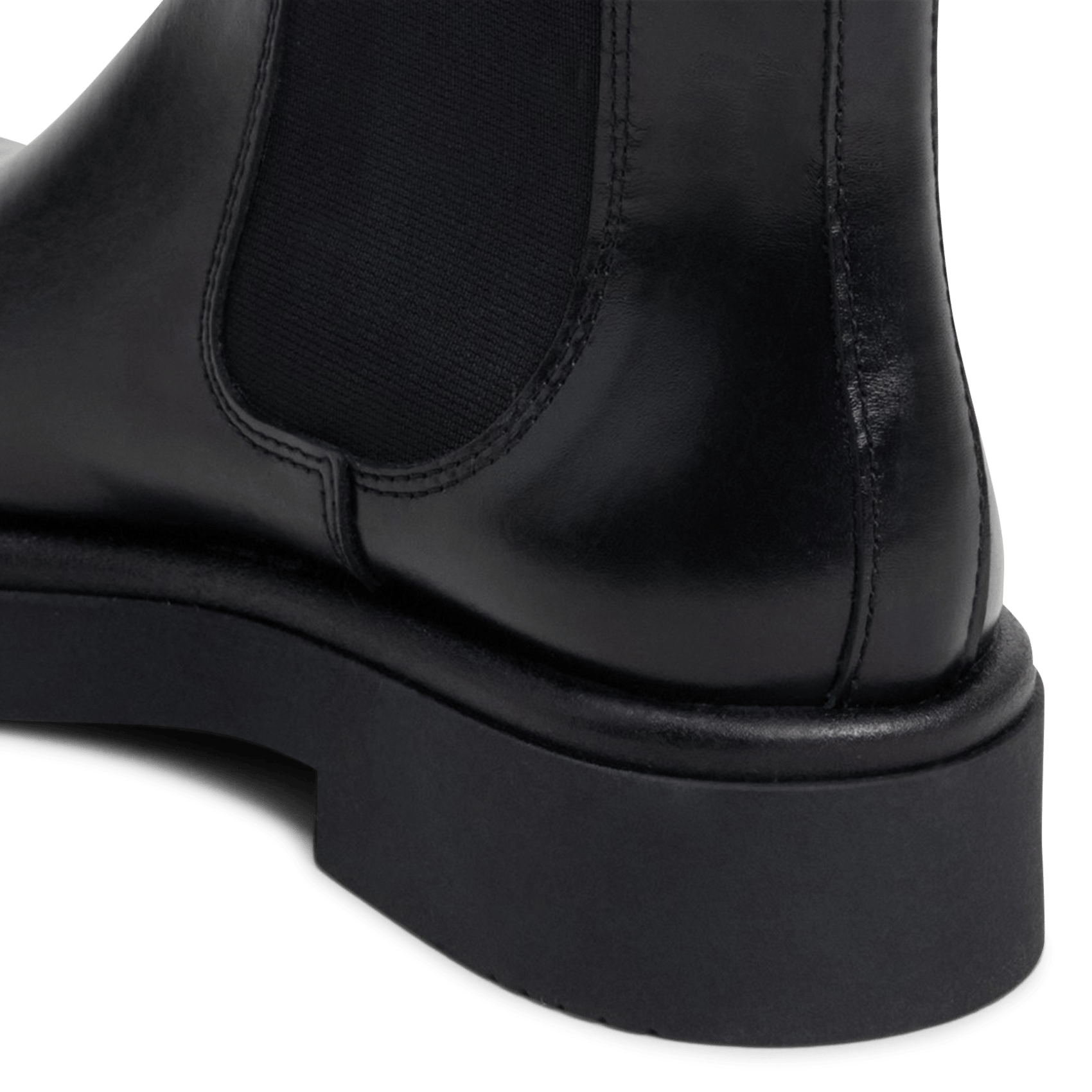 Boots chelsea à semelles épaisses en cuir JONAK Noir