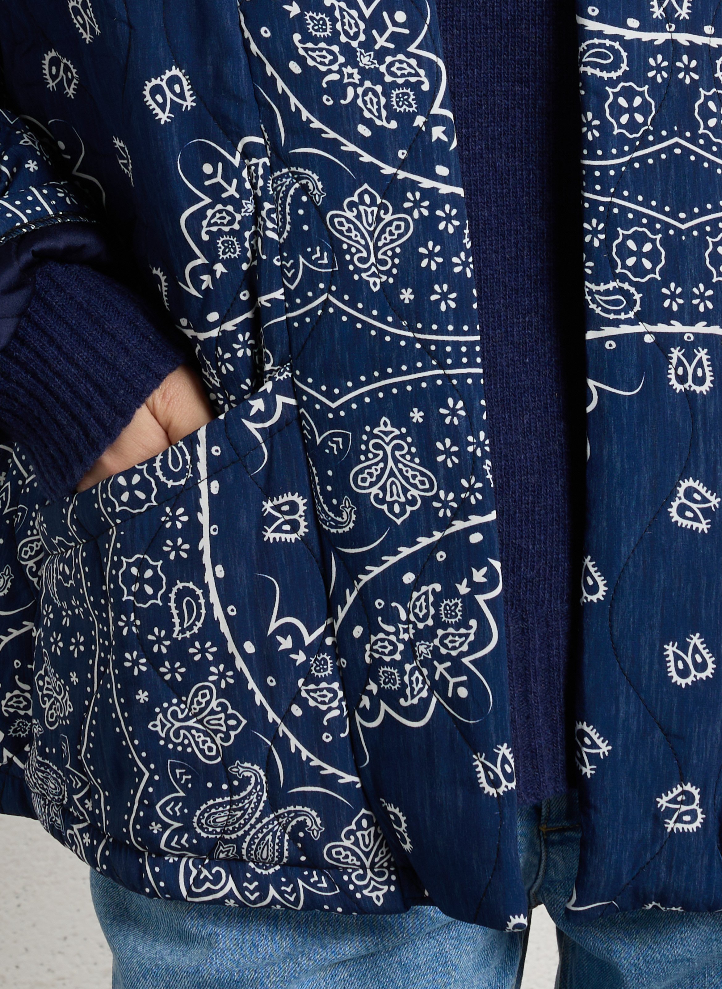 Schalkragenjacke AOKYANOS Blau