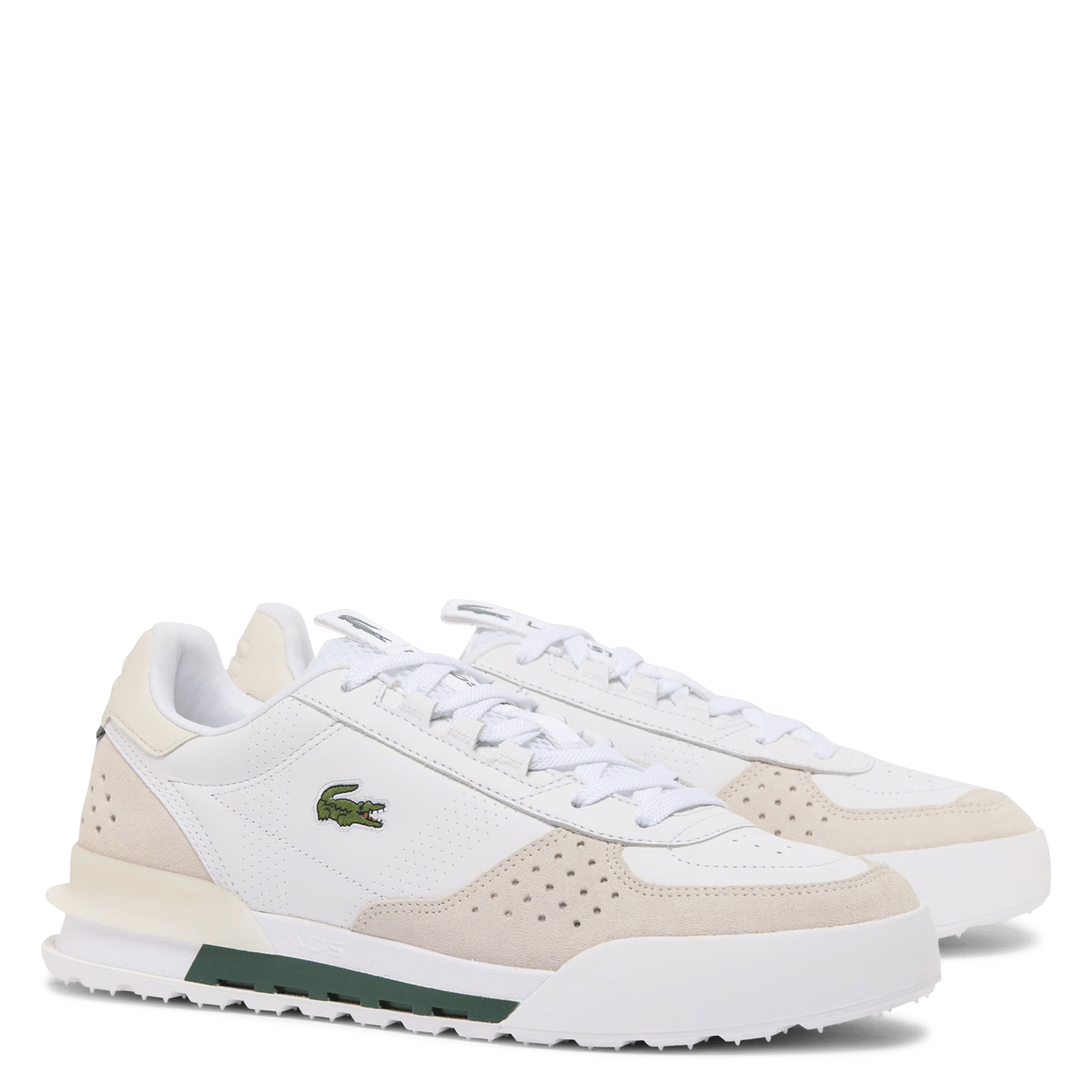 Lage, leren sneakers LACOSTE Wit