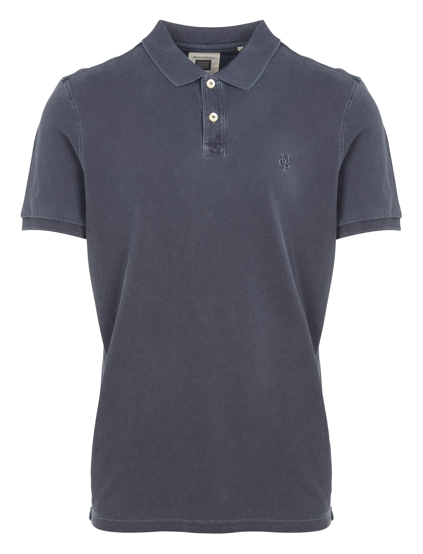 Polo regular-fit brodé en coton piqué MARC O'POLO Bleu