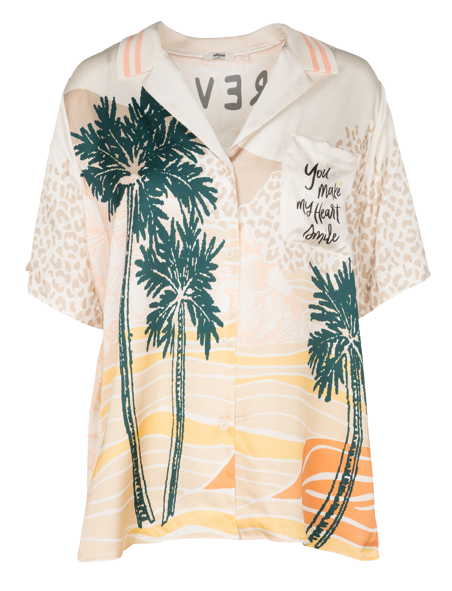 Chemise ample col polo à imprimés  SACK S Multicolore