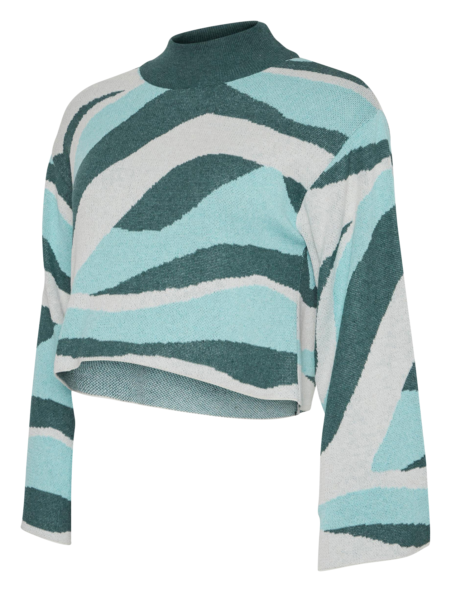 Short maternity sweater MAMALICIOUS Blue