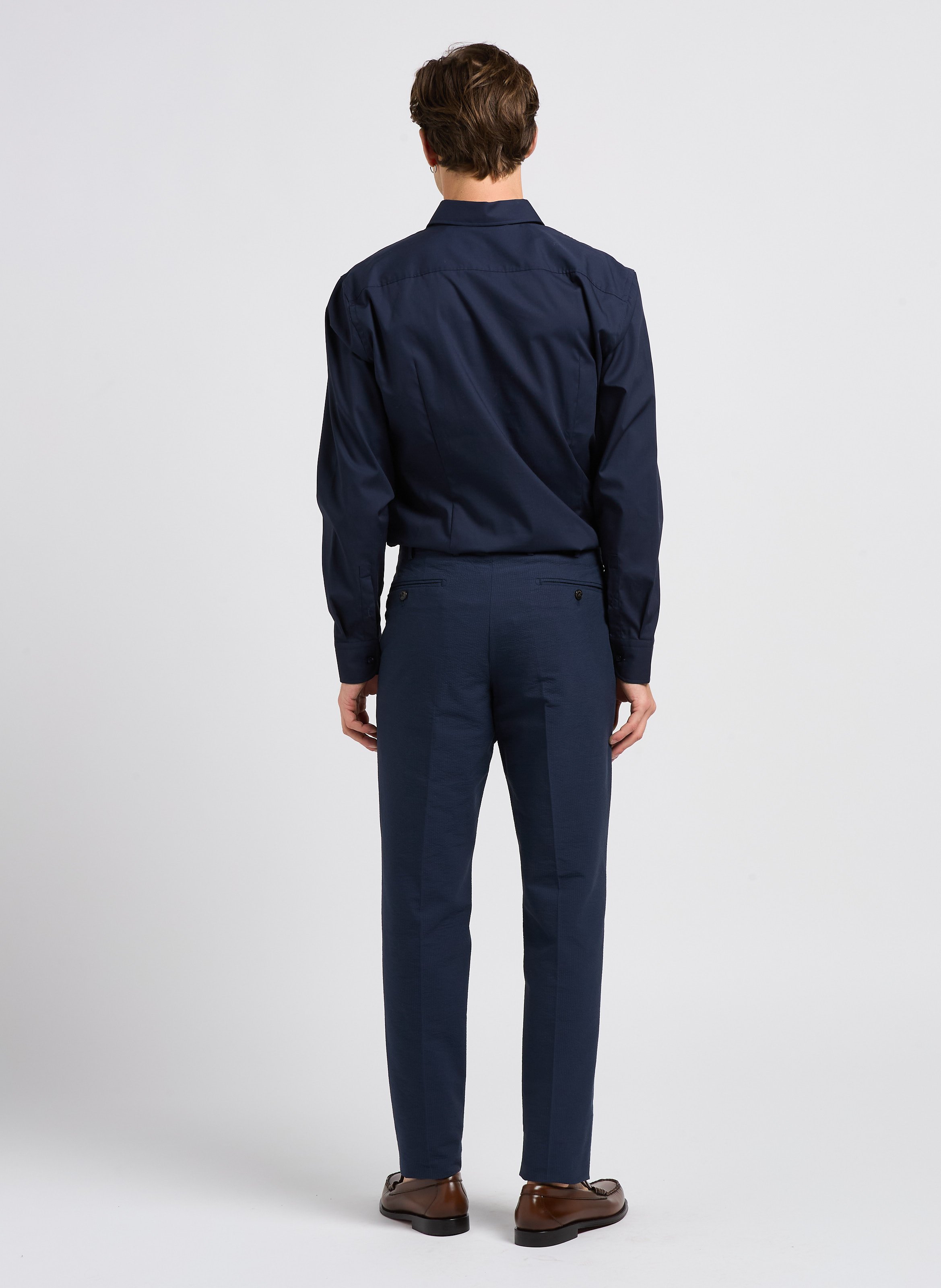 Slim-fit cotton-blend shirt BOSS Blue