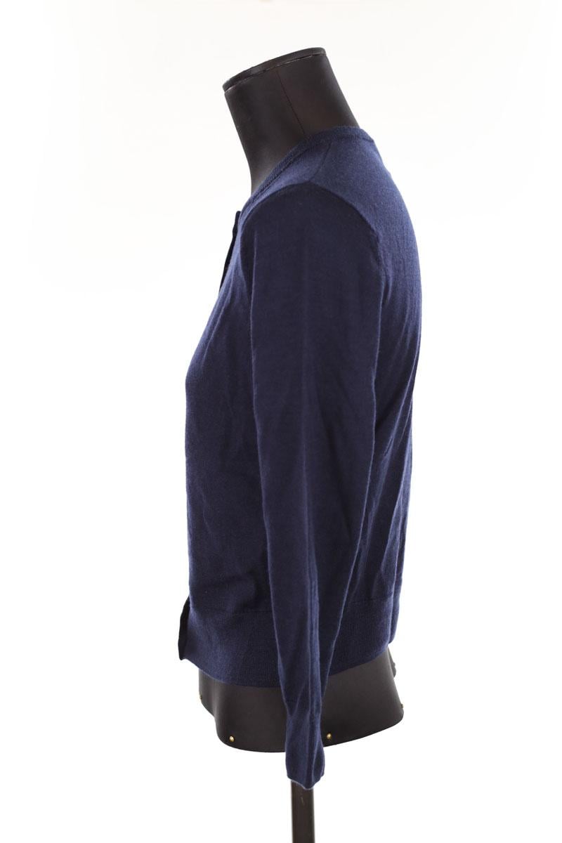 Dual material cardigan LK BENNETT - Seconde Main Blue