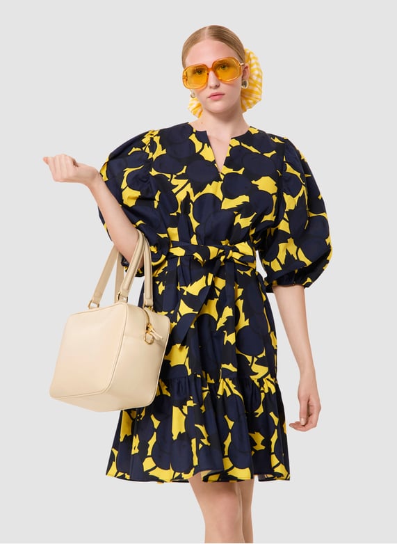 Jurk met v-Hals van katoen Mimosa Tara jarmon Dames Place des