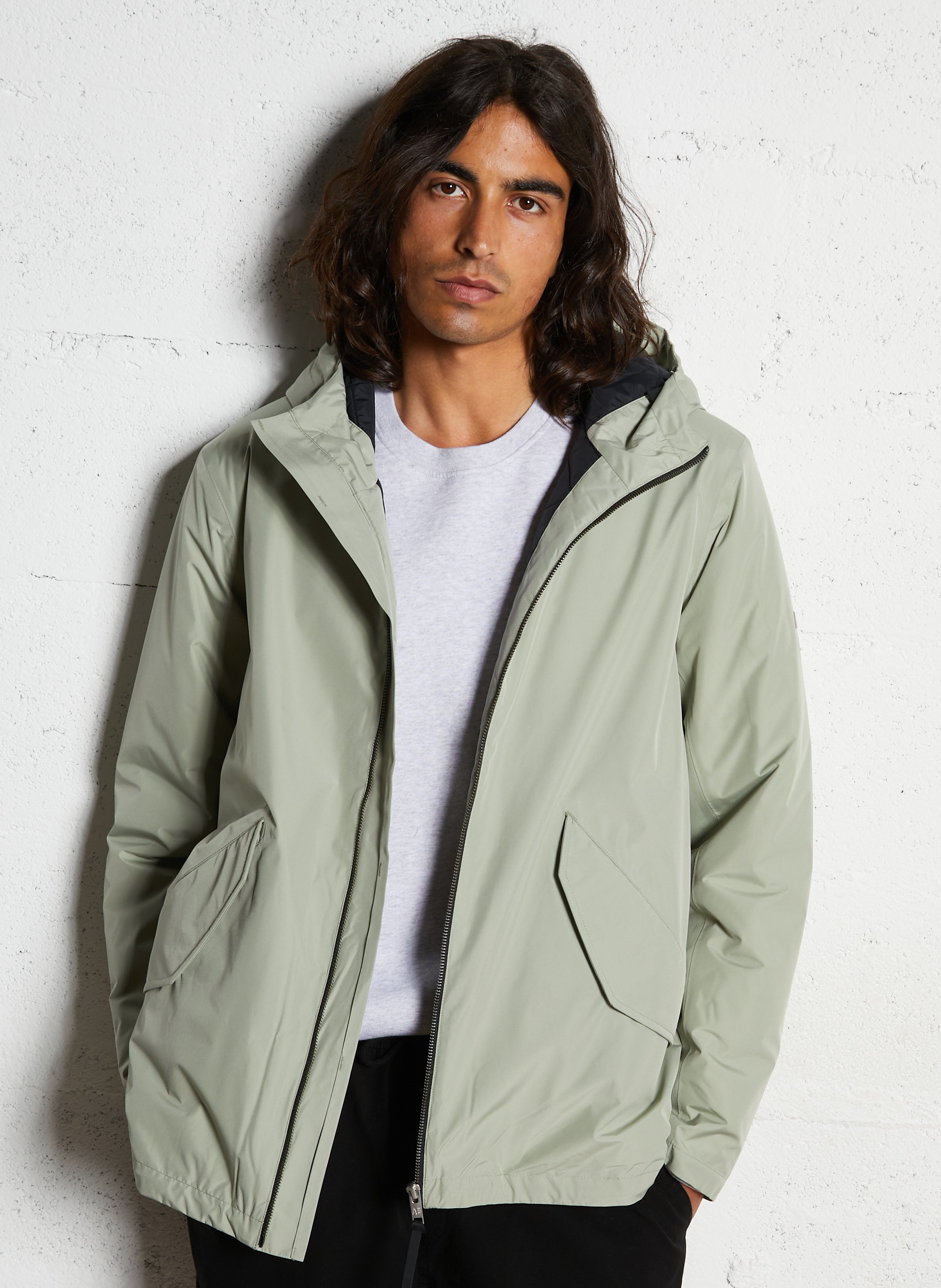 Veste droite rembourrée à capuche AIGLE Vert