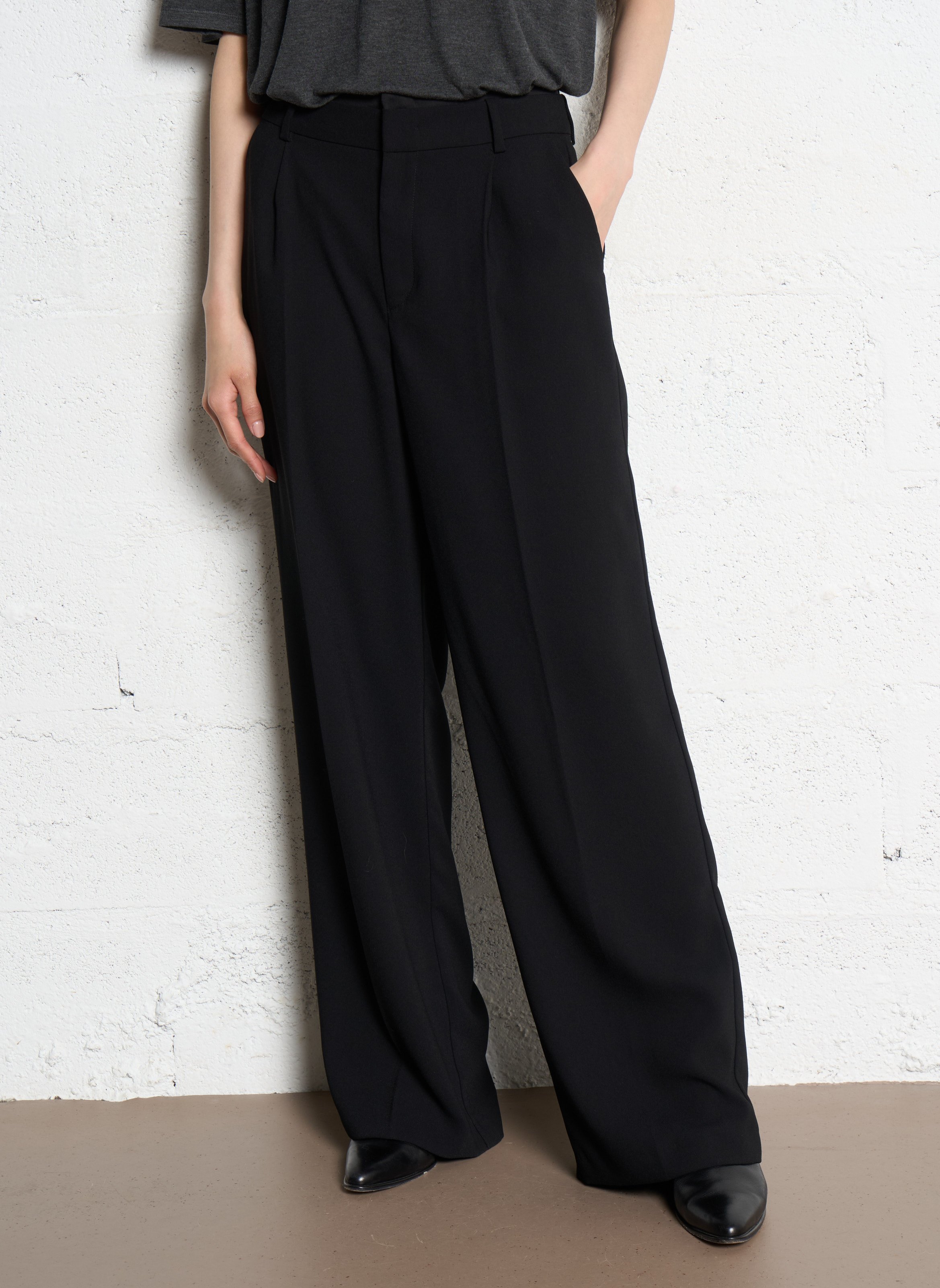 Pantalon droit taille haute IKKS