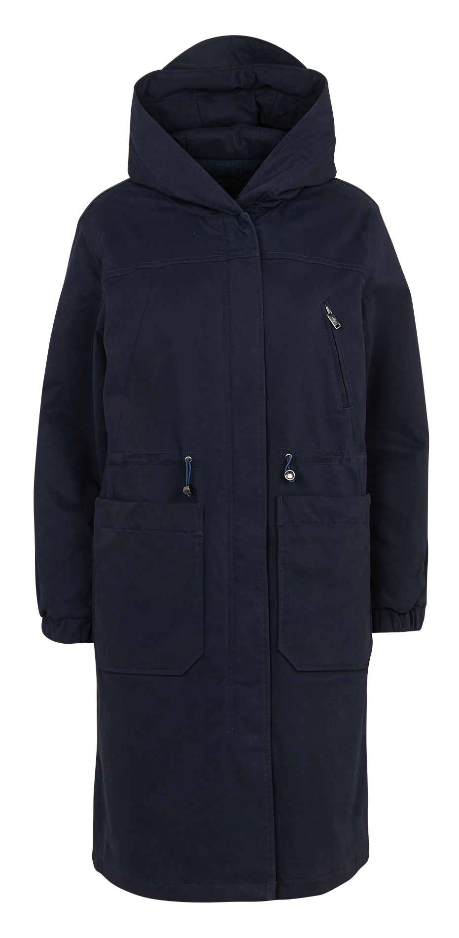 High-neck cotton-blend parka ONE STEP Blue