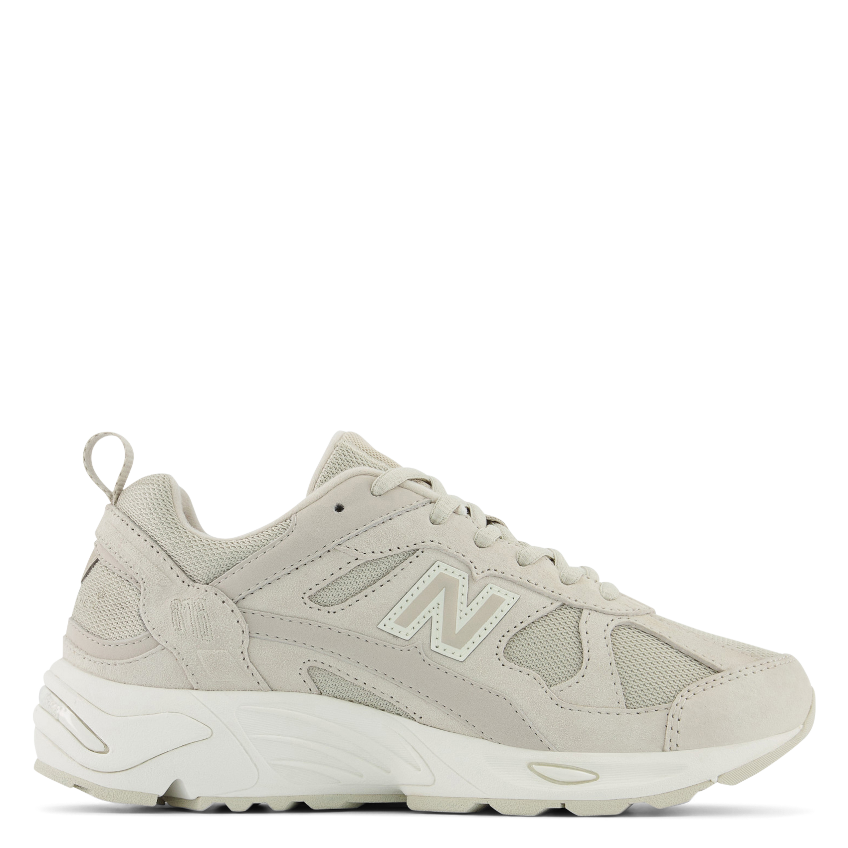 Low-top leather mix sneakers NEW BALANCE White