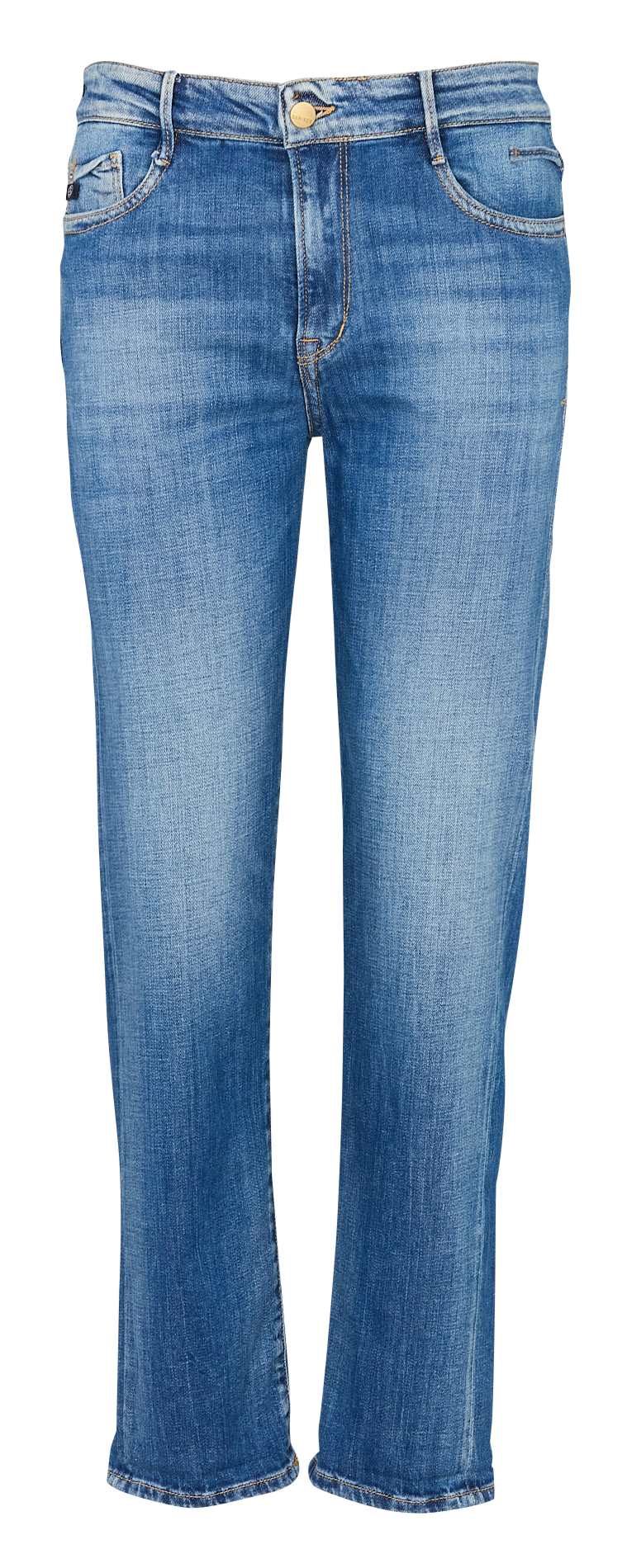 Jean droit taille haute 7/8ème LE TEMPS DES CERISES Bleu