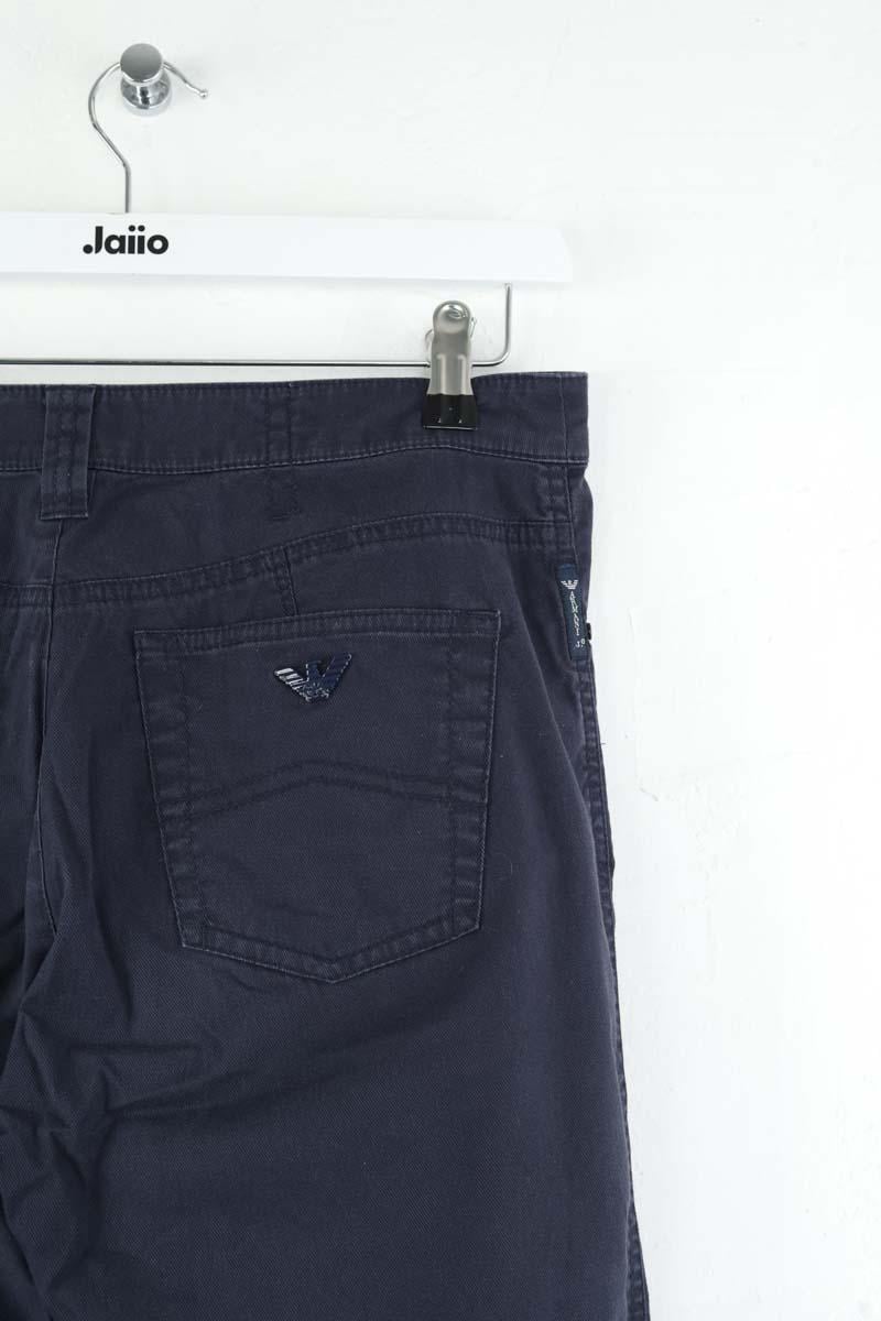 Slim-fit cotton cargo pants ARMANI - SECONDE MAIN Blue