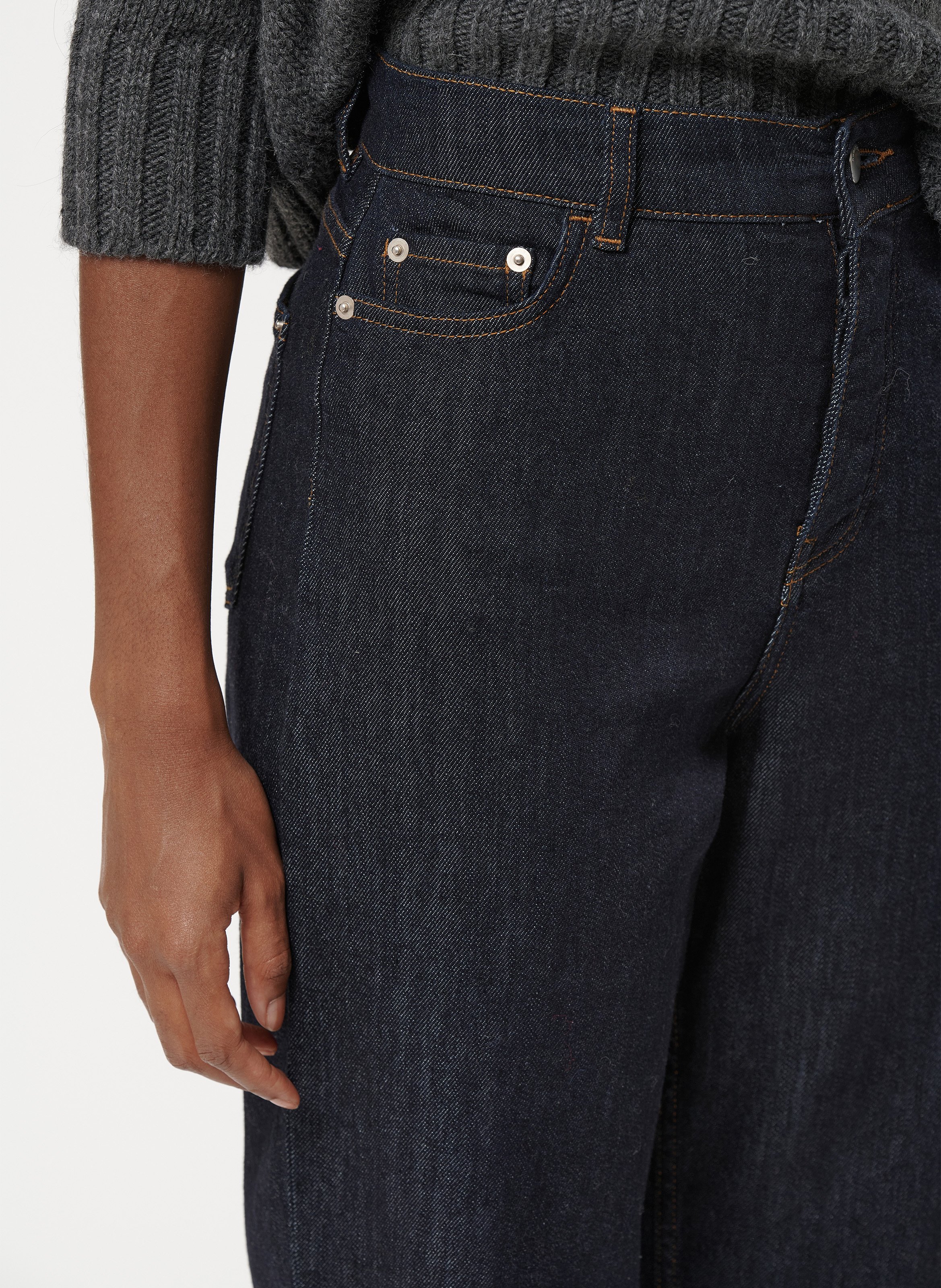 Jean droit en coton  HUMILITY Blauw