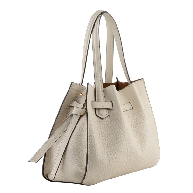 Handbag - cowhide leather POURCHET Beige