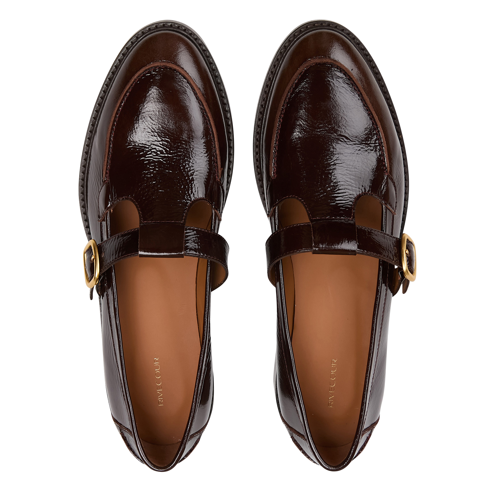 Derbies en cuir RIVECOUR Marron