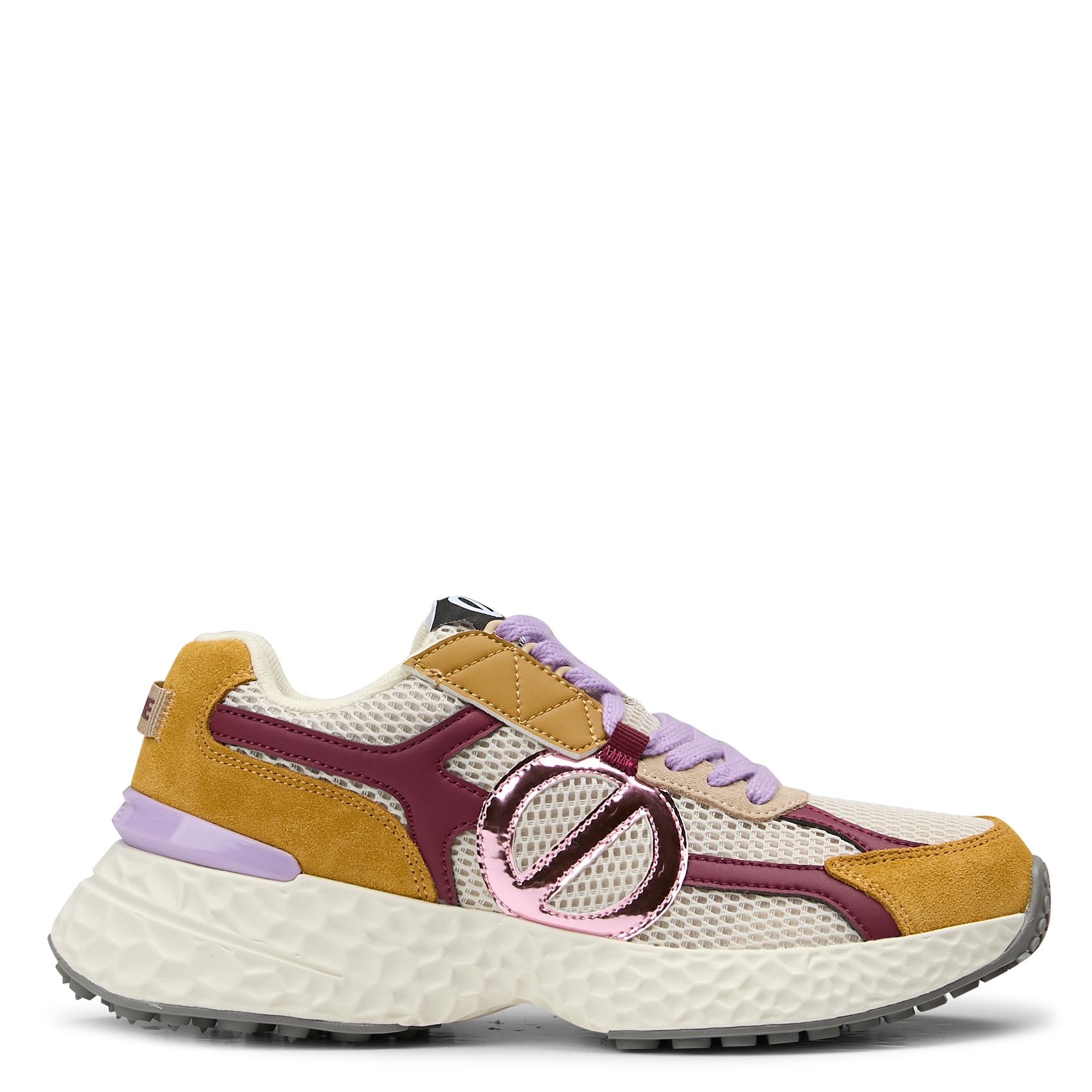 Baskets basses à lacets bi-matière NO NAME Multicolore