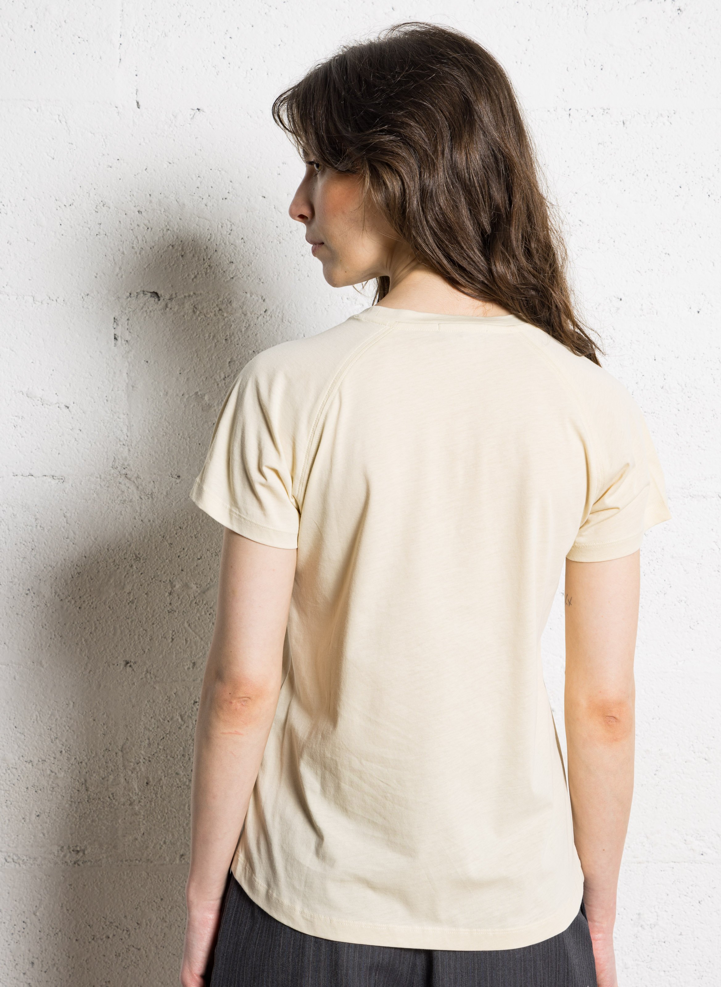 Tee-shirt sérigraphié en coton SOEUR Jaune