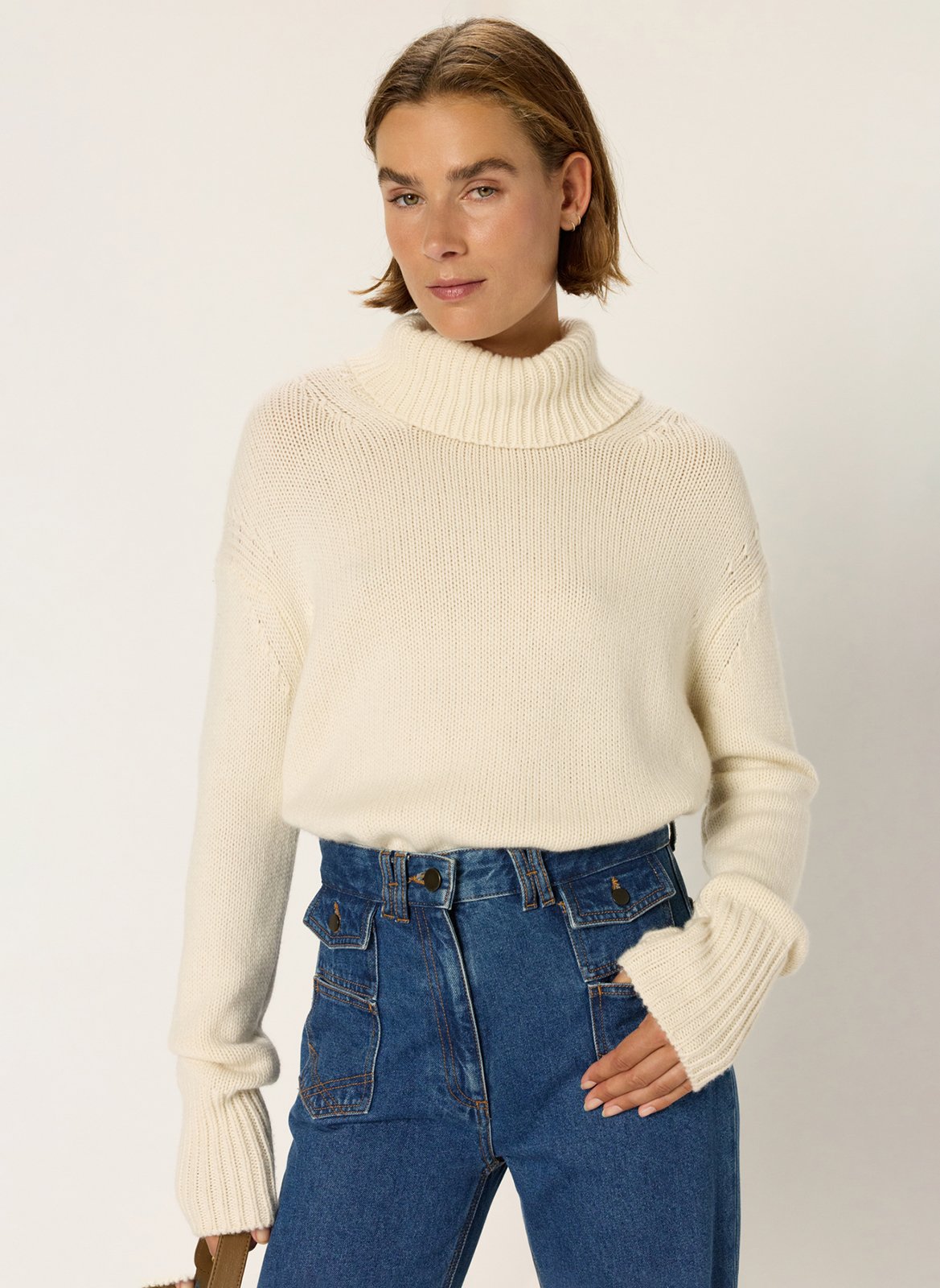 Pull col roulé en cachemire GERARD DAREL