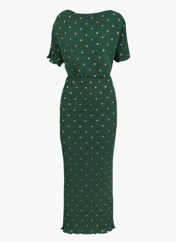 Long pleated dress Green Never fully dressed - Women | Place des Tendances Long pleated dress Green Never fully dressed - Women | Place des Tendances