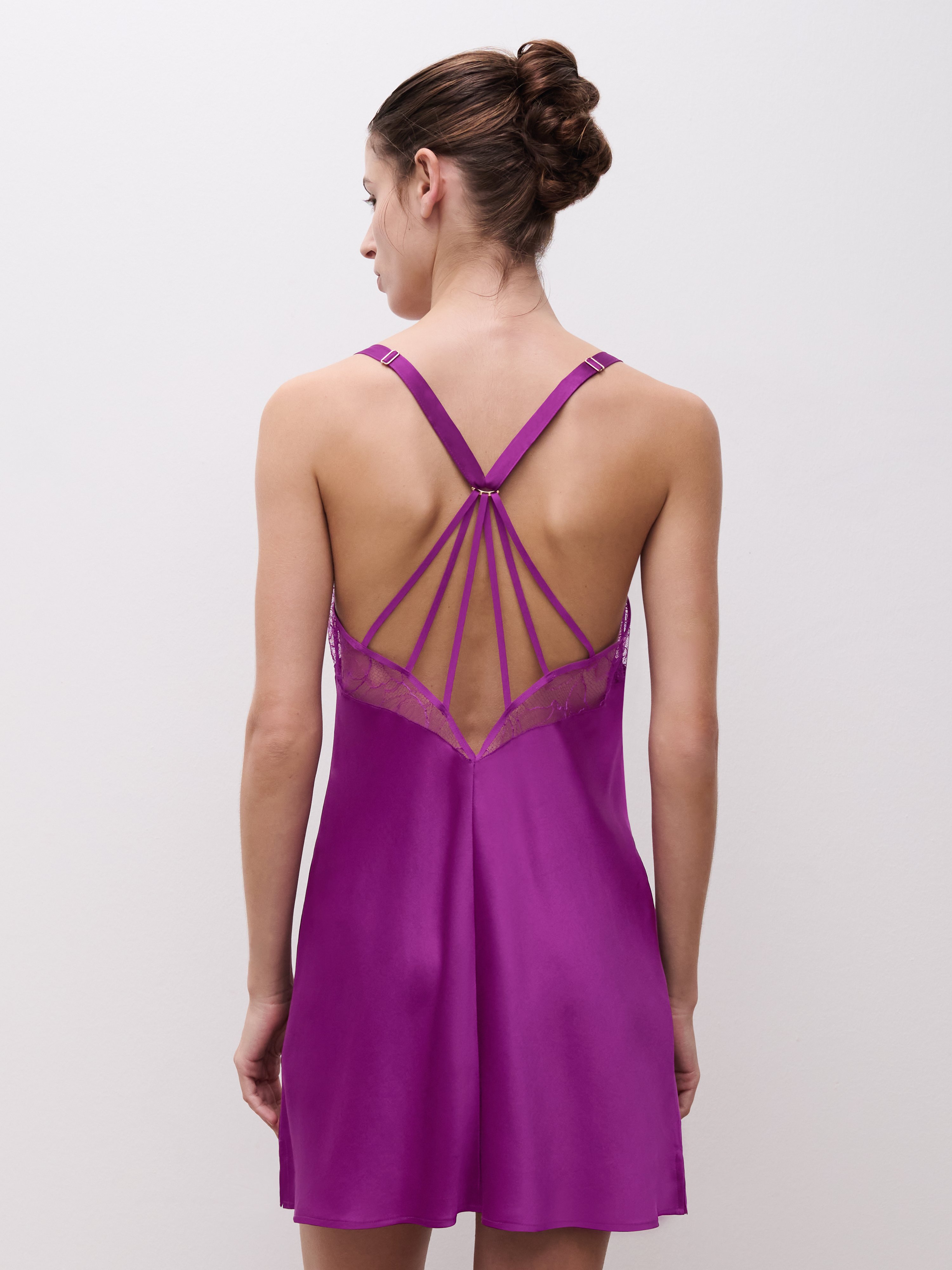 Lace nightie CHANTELLE X Purple